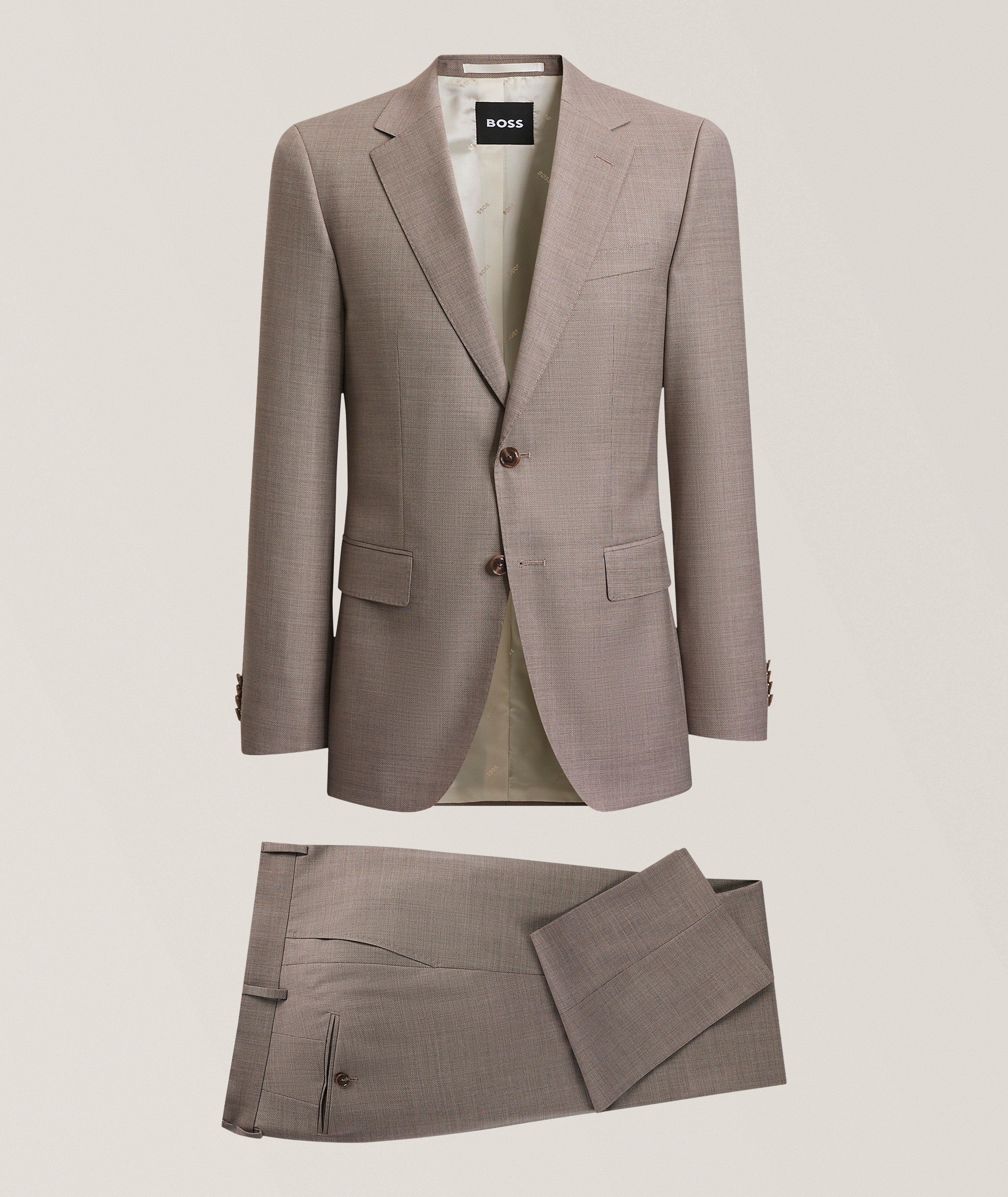 Emporio Armani Slim-Fit M-Line Sharkskin Virgin Wool Suit | Suits