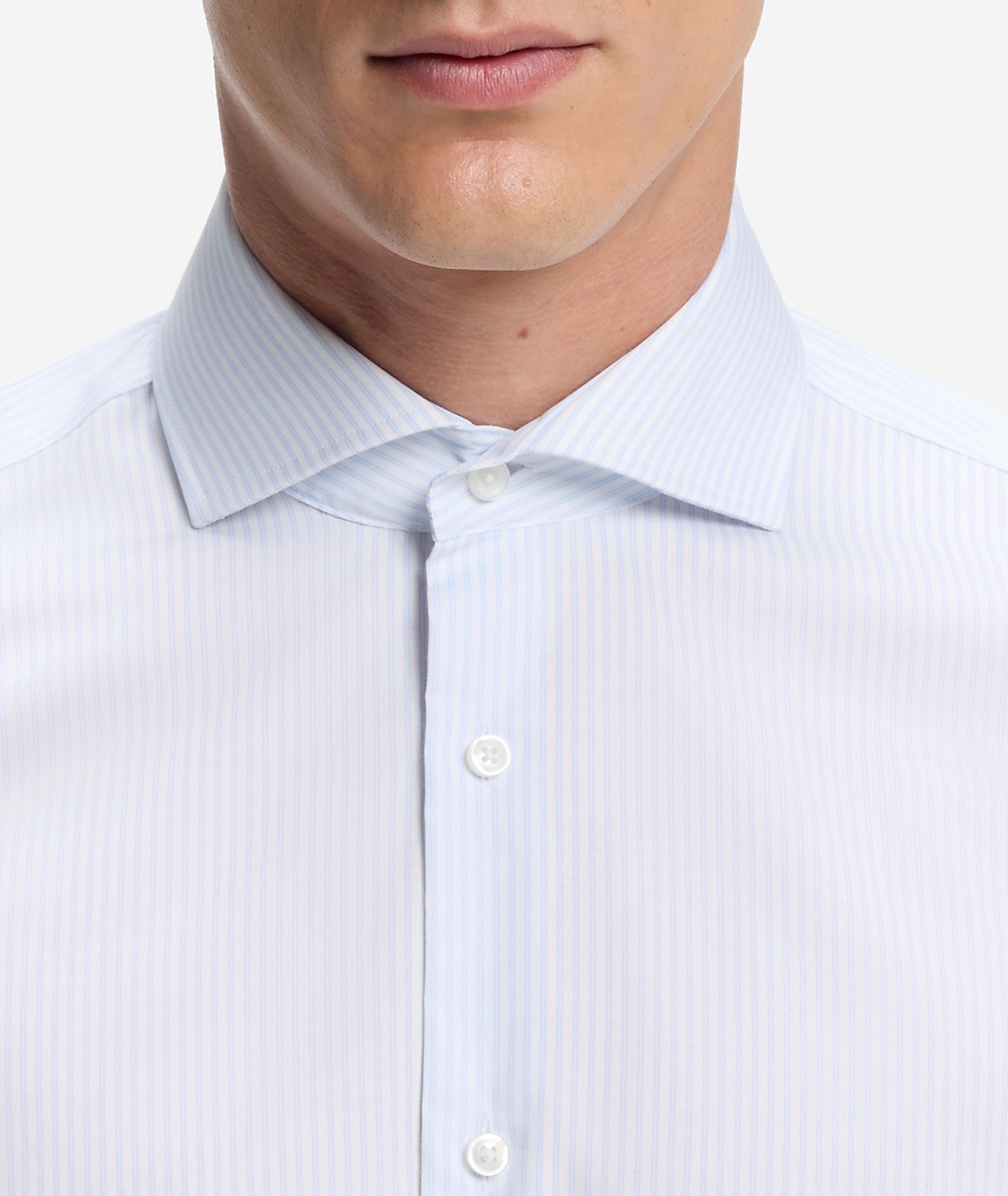 Chemise habillée coton rayé Hank coupe-ajustée image 2