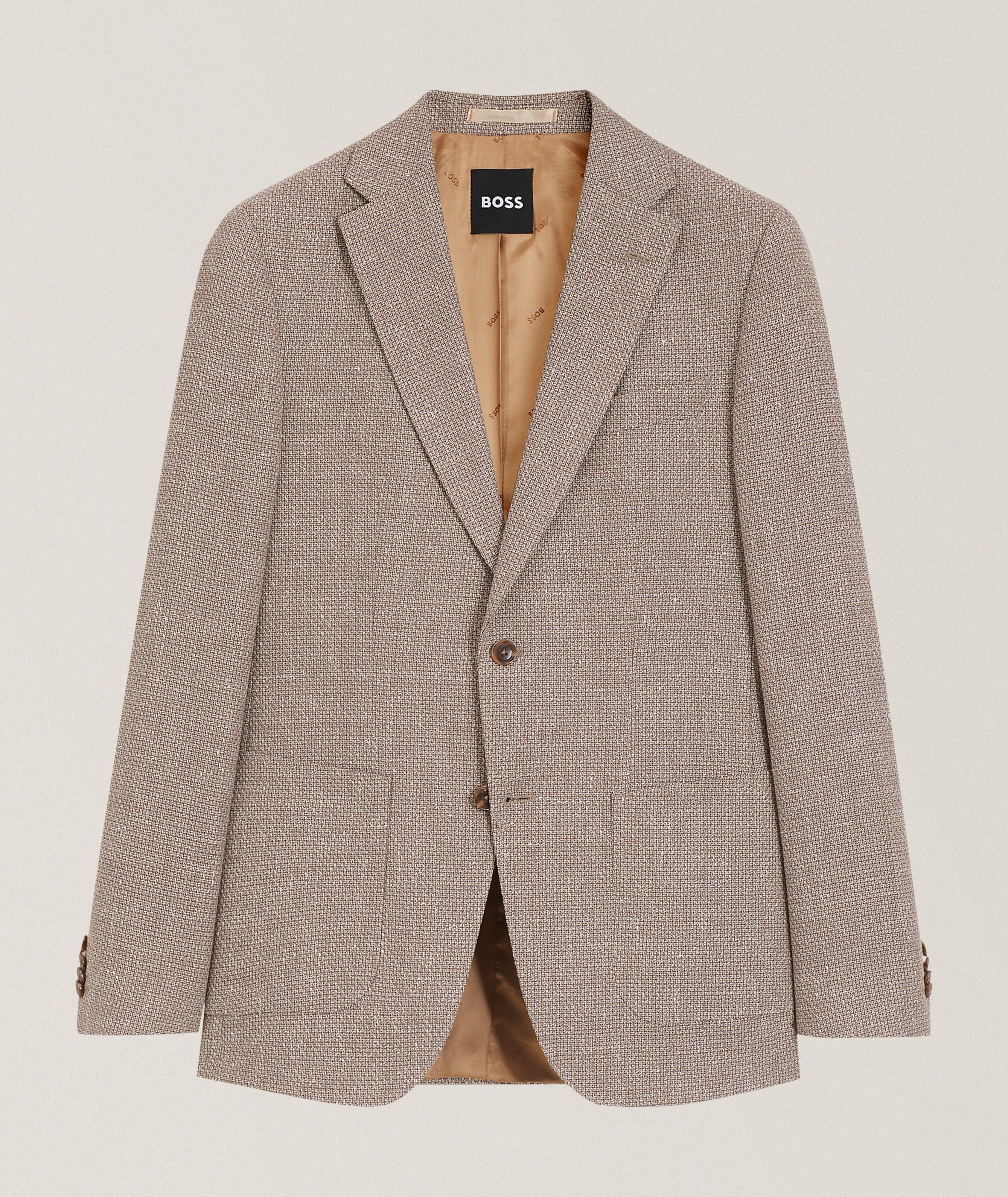 BOSS Veston sport laine-mélange Hutson coupe-ajustée