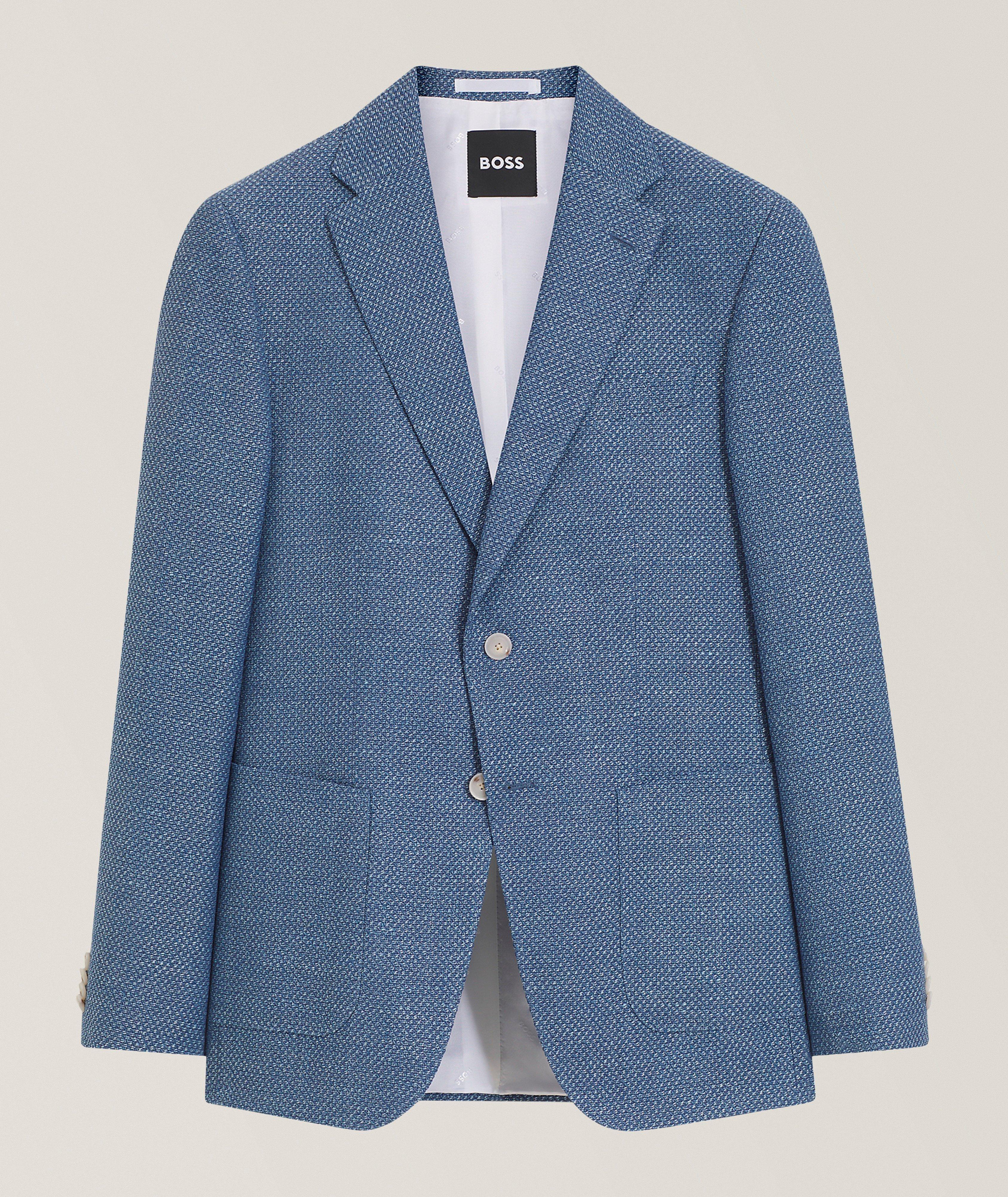 BOSS Veston sport laine-mélange Hutson coupe-ajustée