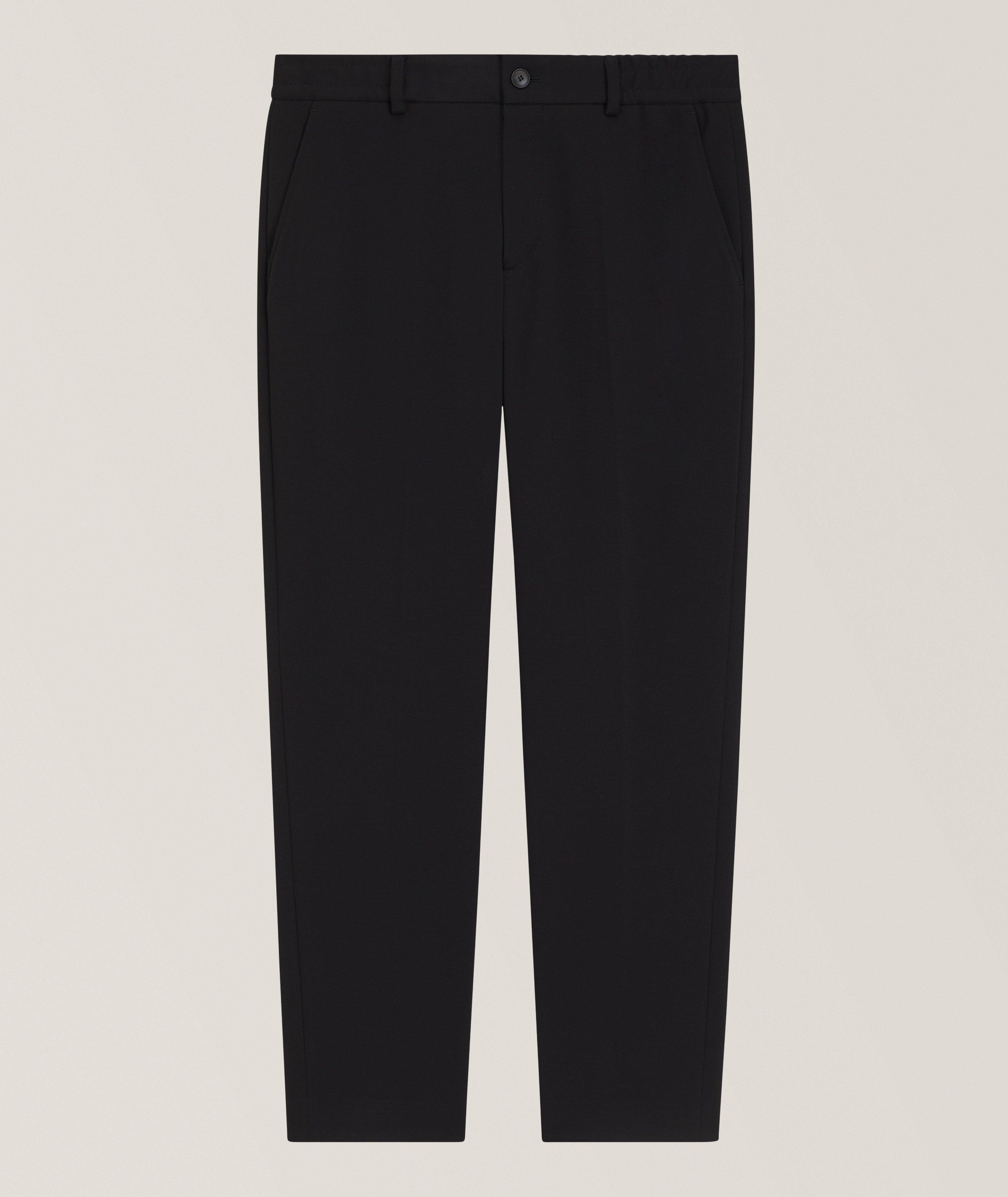 BOSS Perin Tapered Cotton-Blend Jersey Dress Pants
