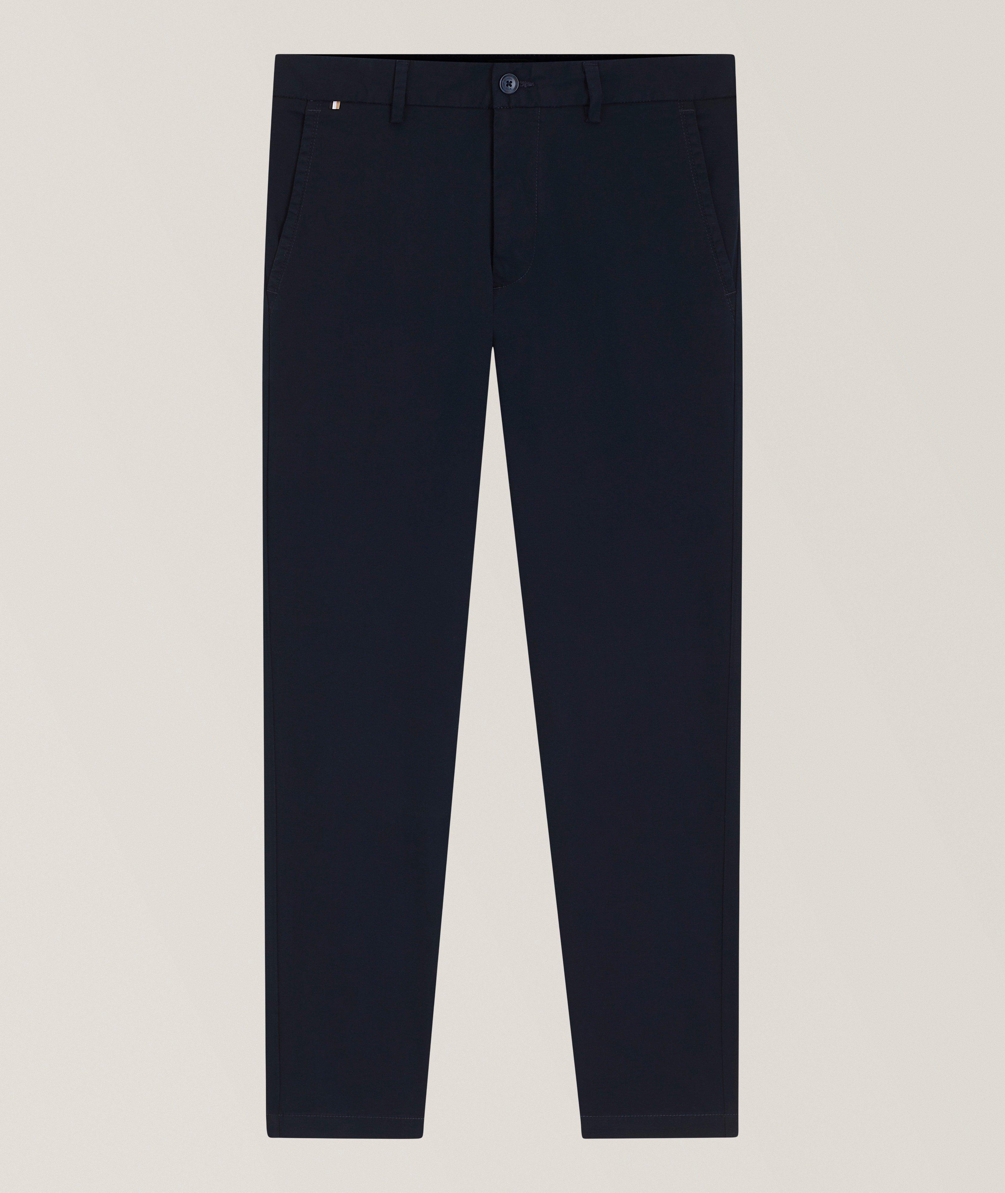 BOSS Kaiton1 Stretch-Cotton Dobby Pants