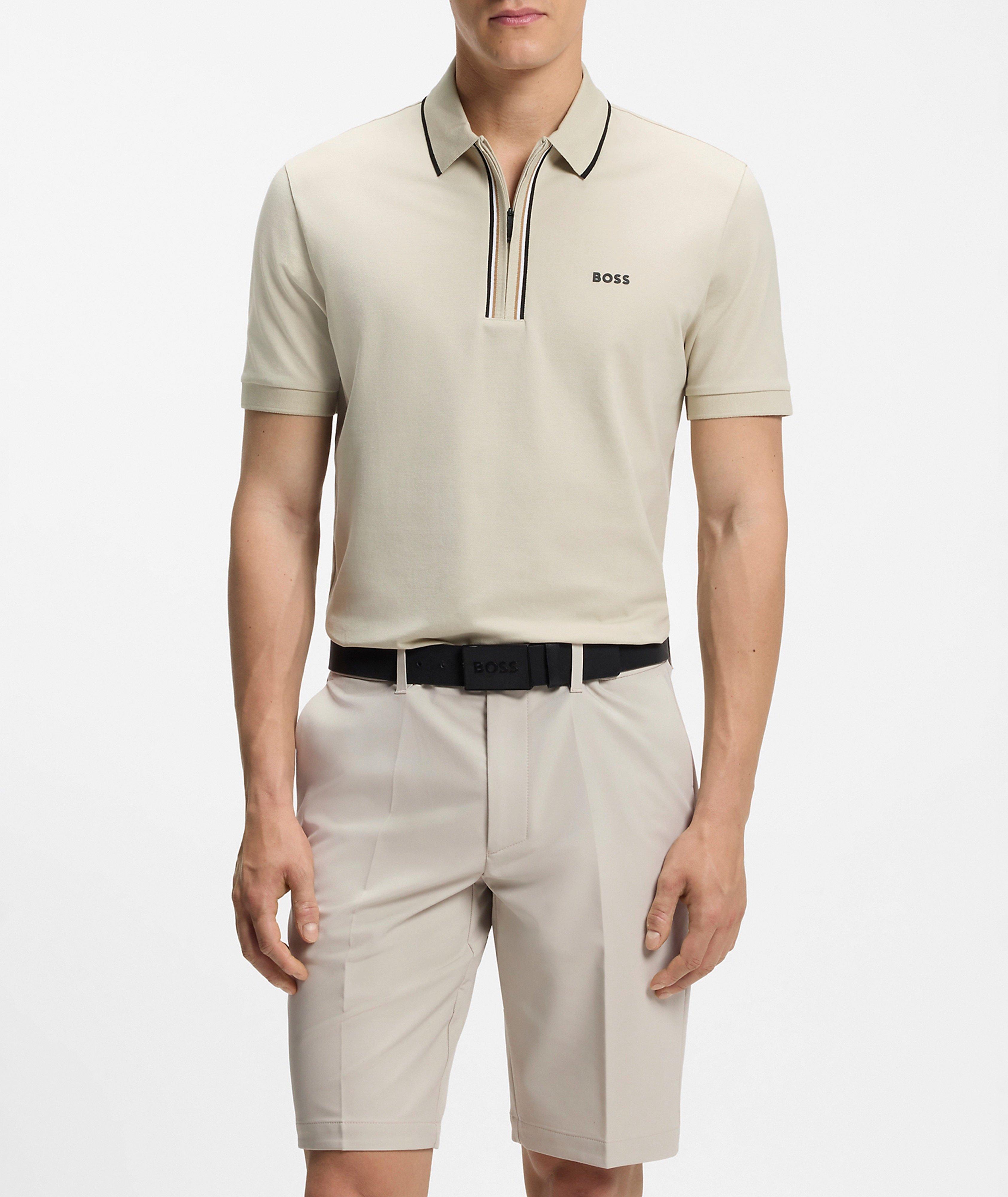 Polo quart-zippé coupe-ajustée actif Philix  image 1