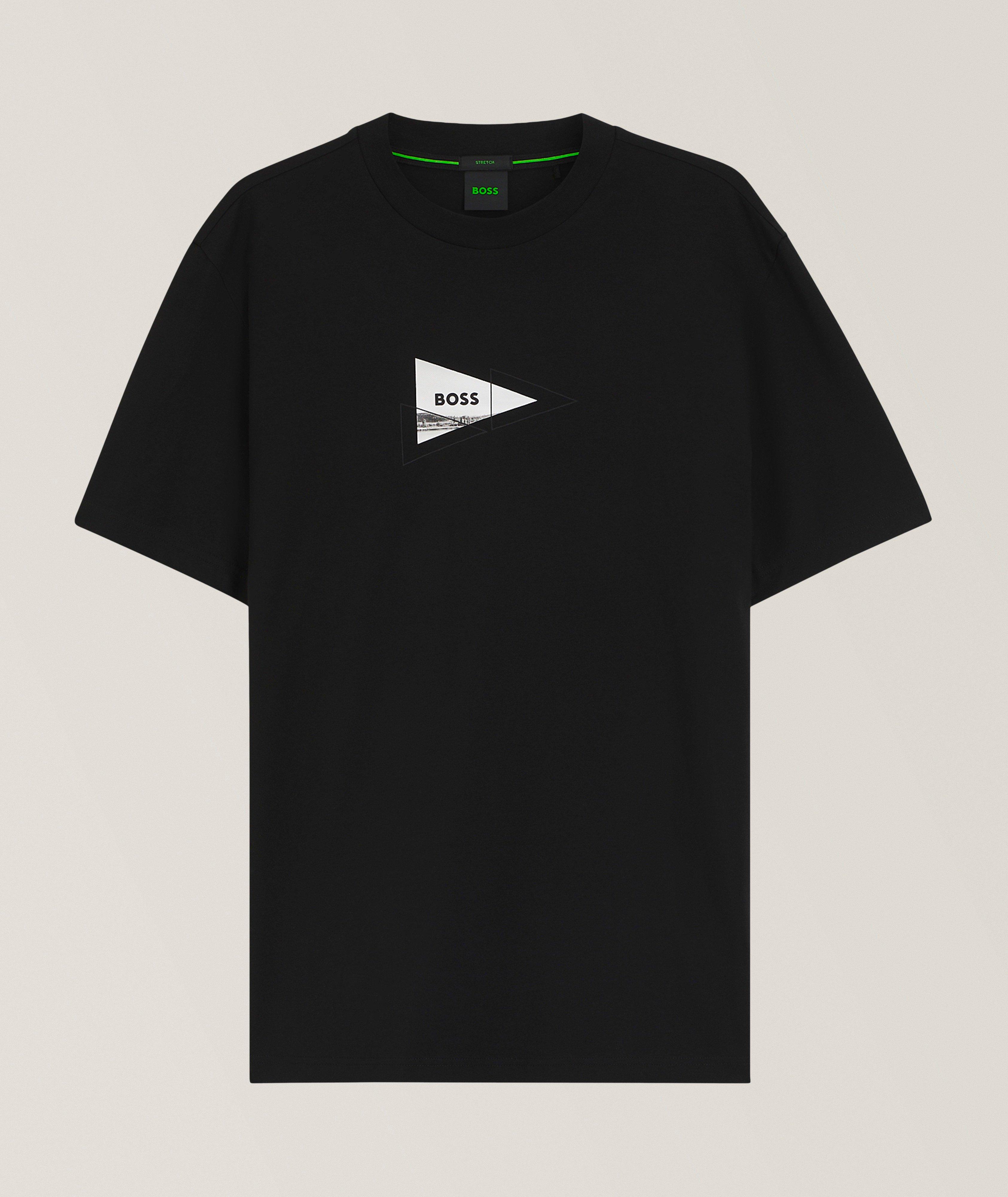 Photoprint Stretch-Cotton T-Shirt image 0