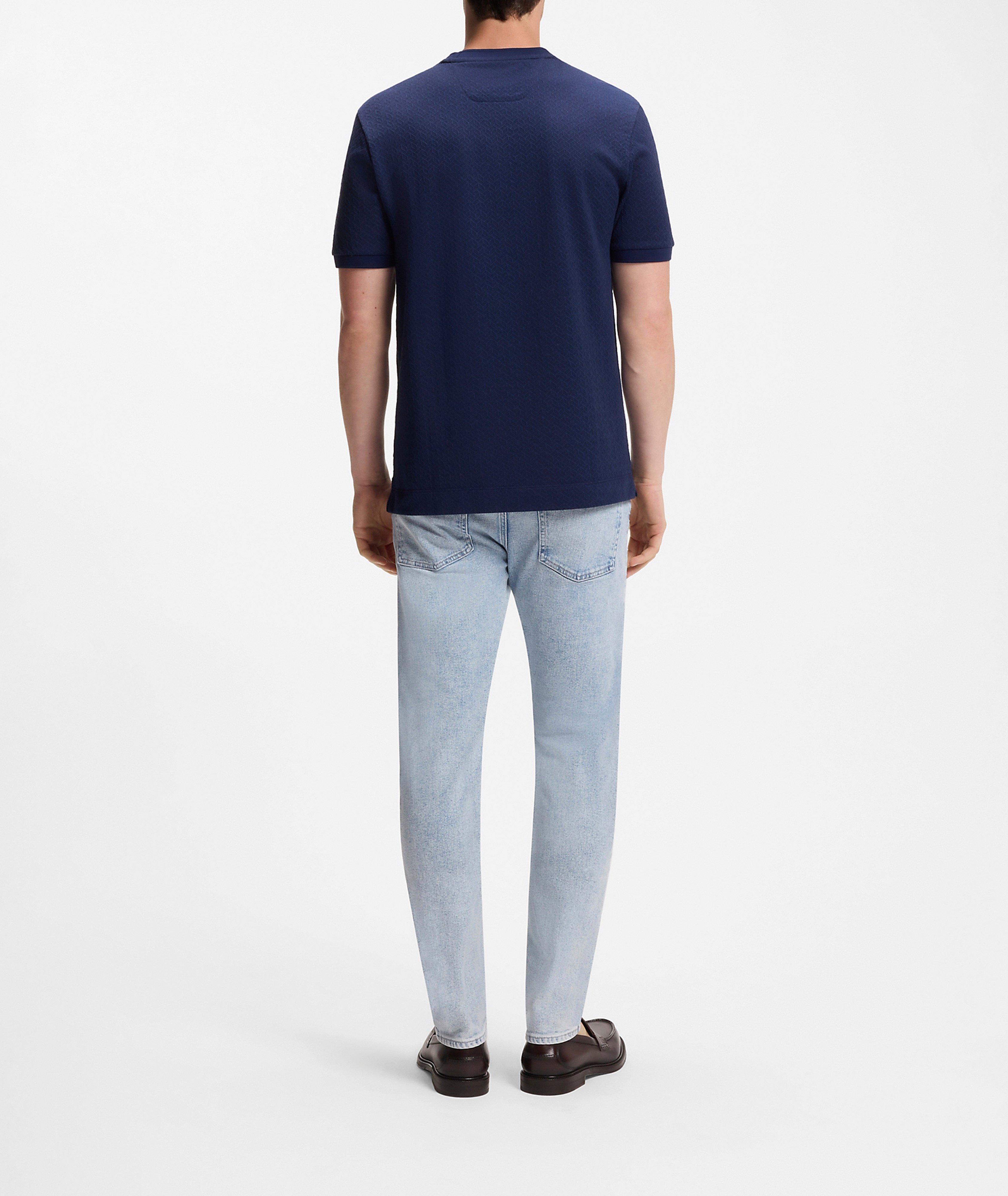 Tesar Jacquard Cotton-Silk T-Shirt  image 2