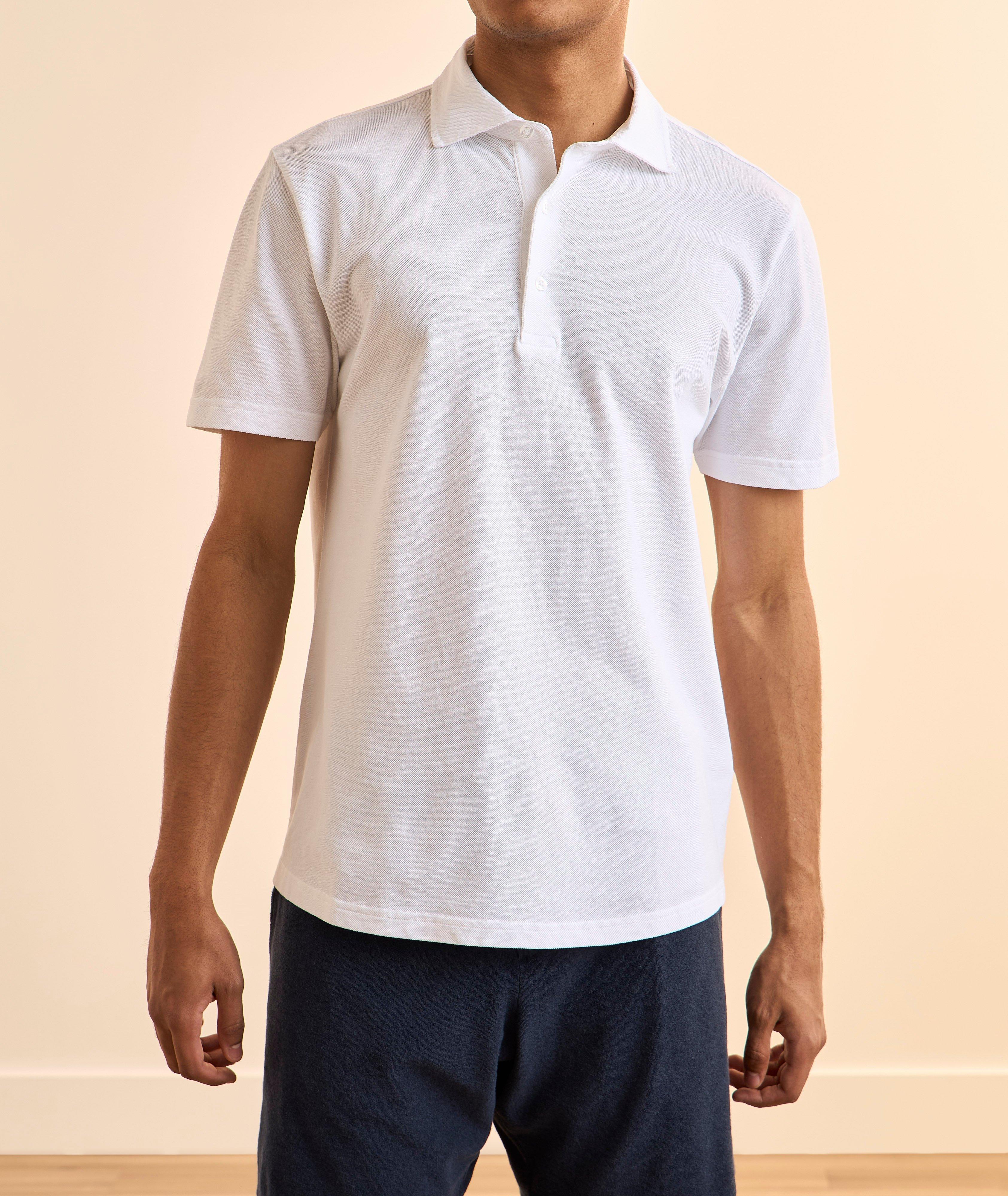Luca Organic Cotton Piqué Polo image 1