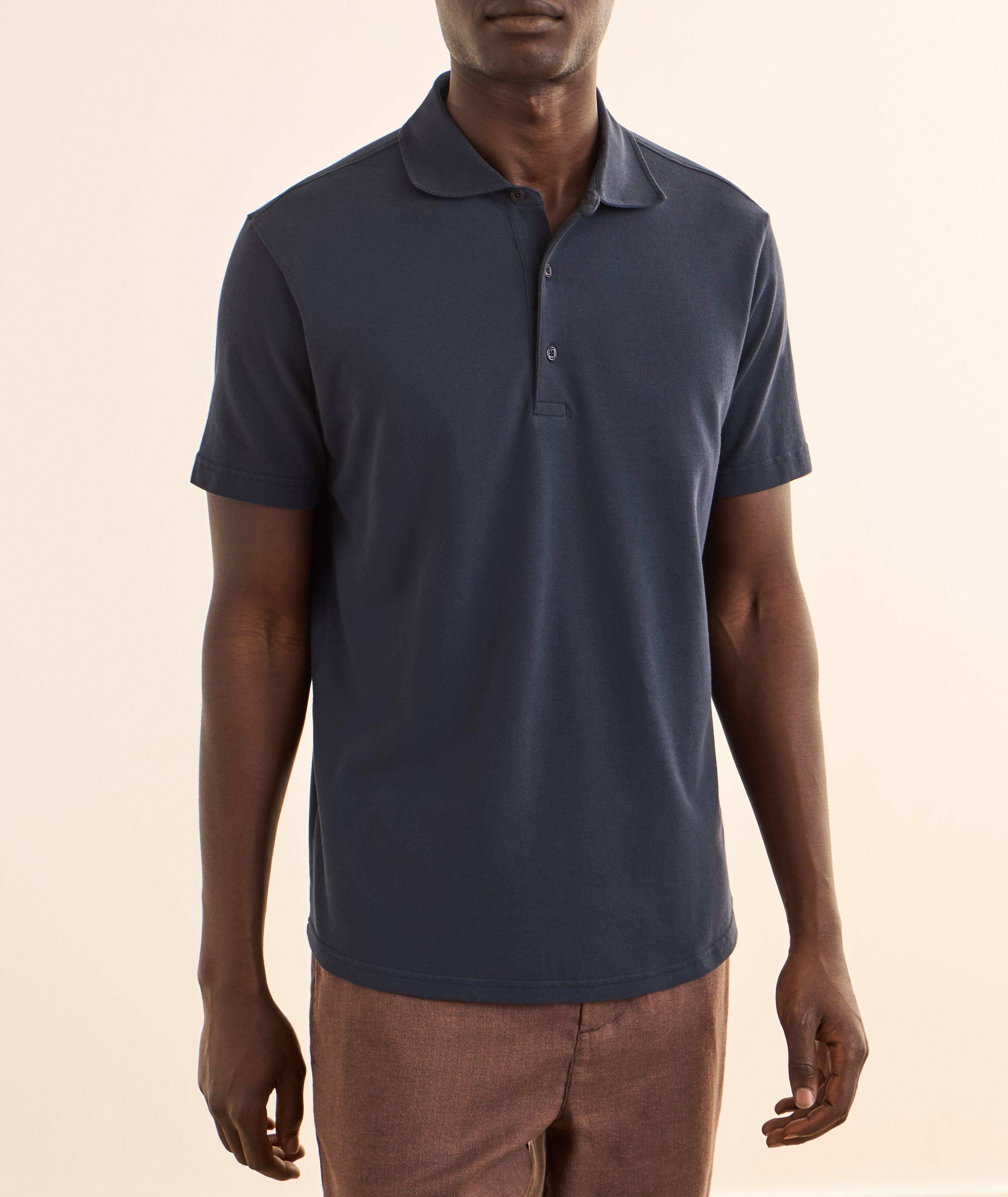 Luca Organic Cotton Piqué Polo image 1