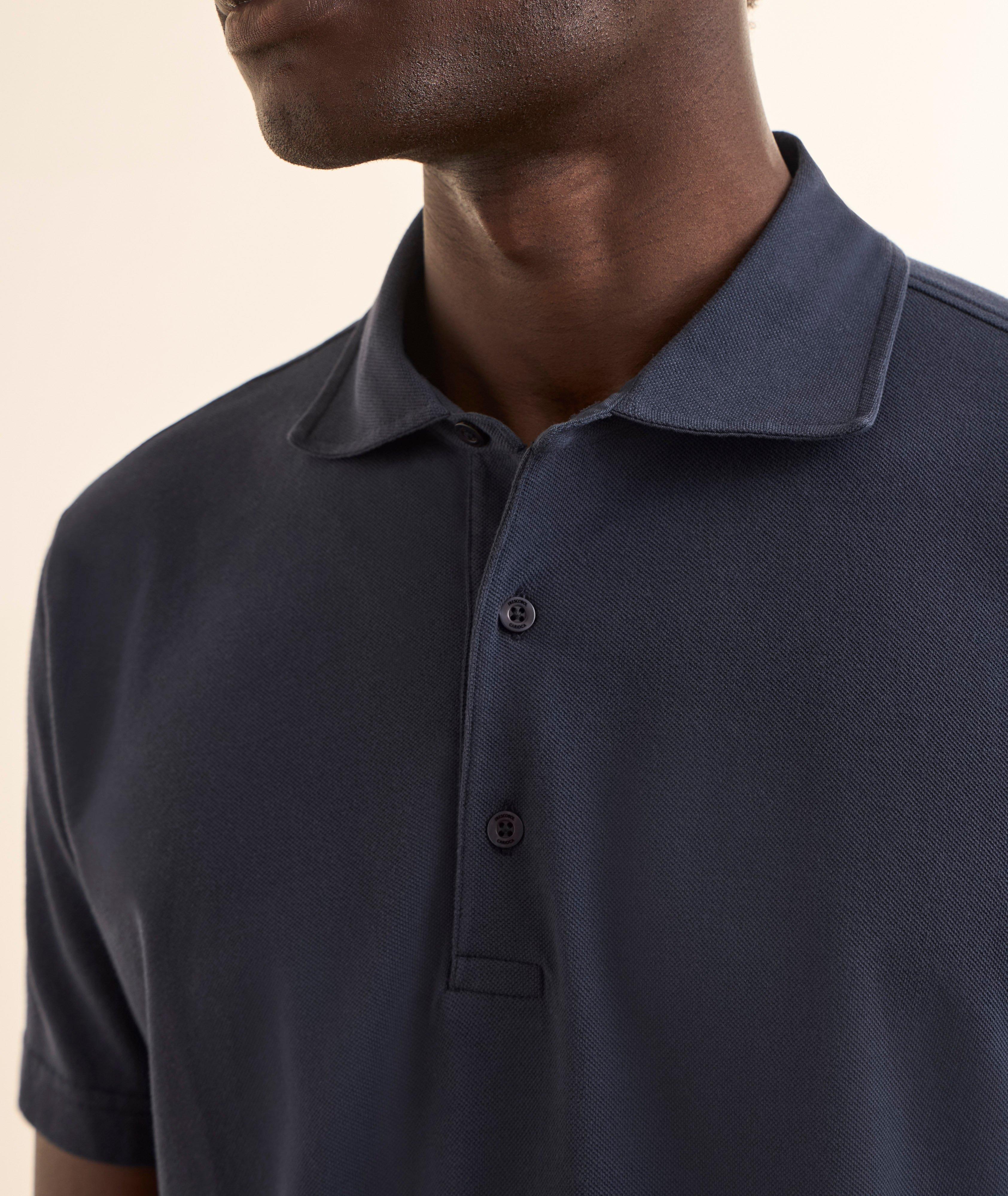 Luca Organic Cotton Piqué Polo image 3
