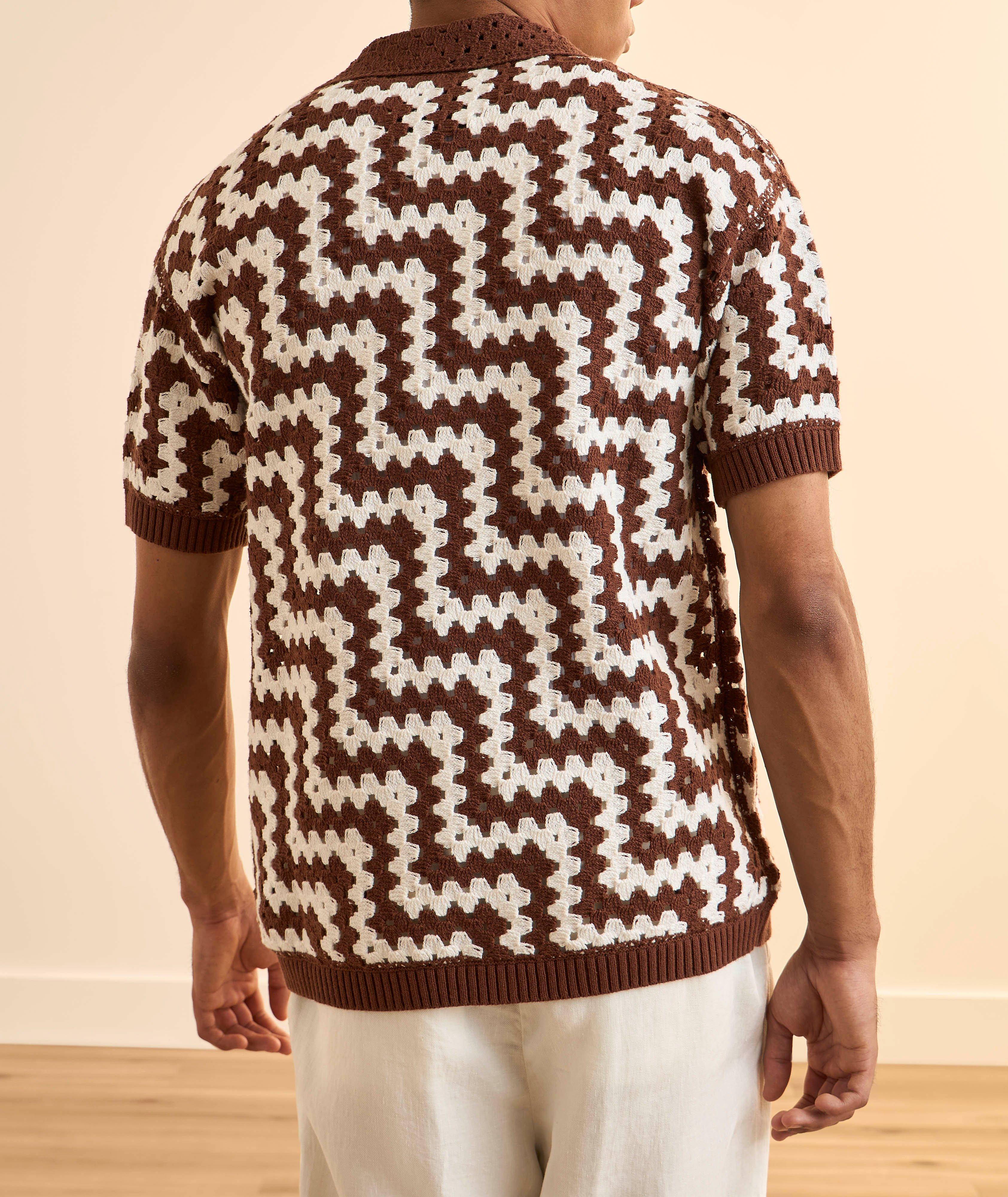 Cardigan coton biologique crochet Pinto image 2