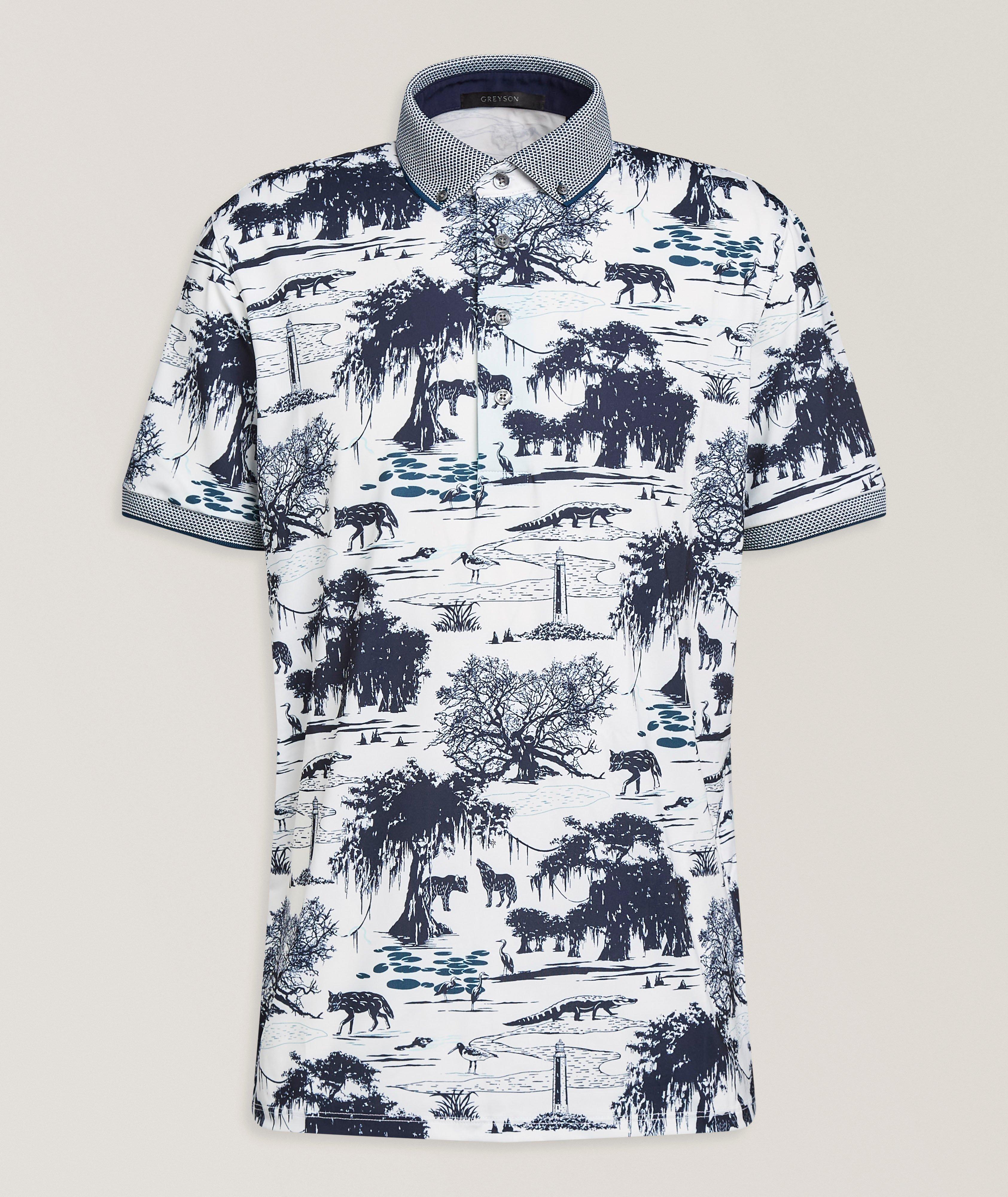 Greyson Angel Oak Technical-Stretch Polo | Polos | Harry Rosen