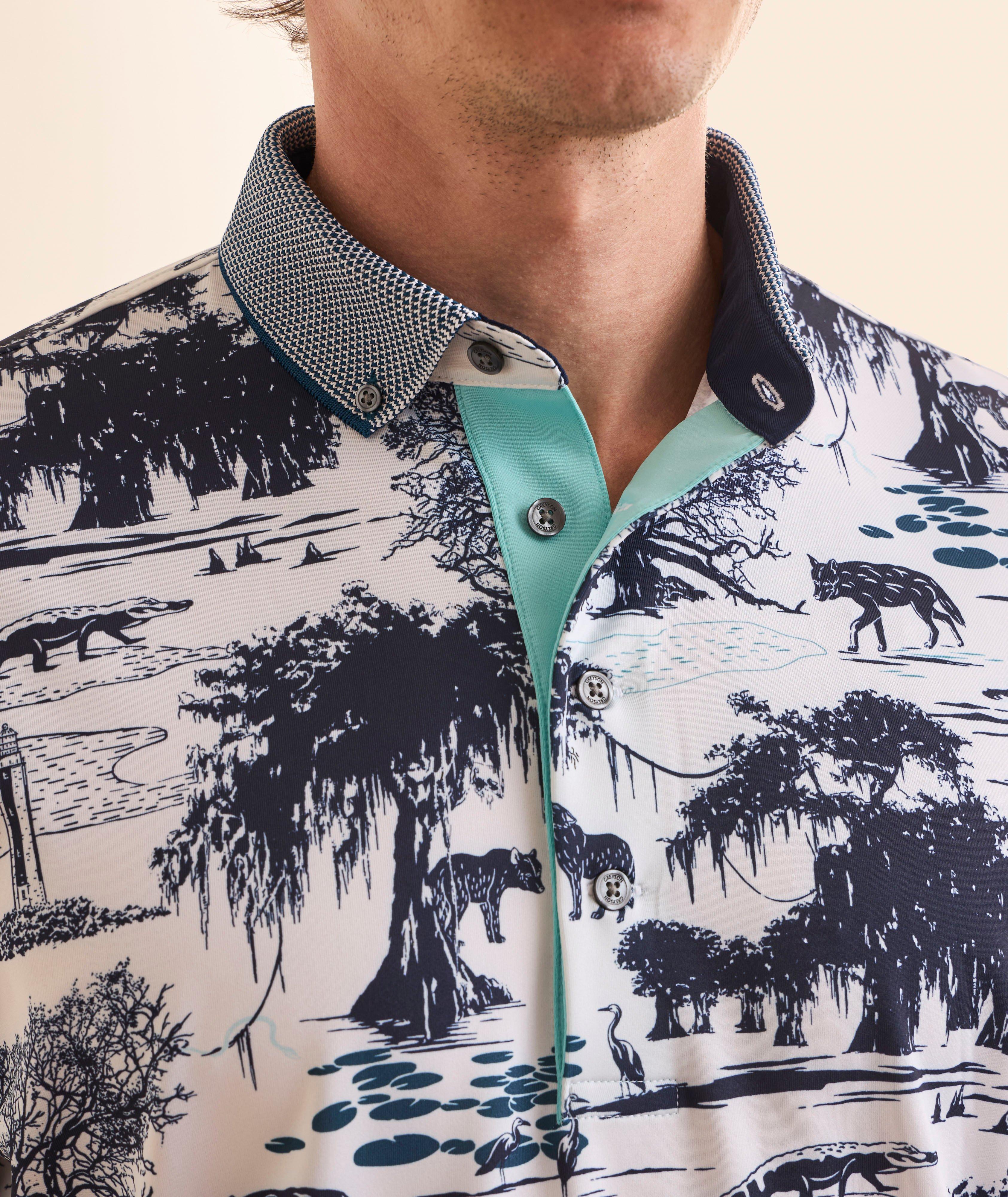 Greyson Angel Oak Technical-Stretch Polo | Polos | Harry Rosen