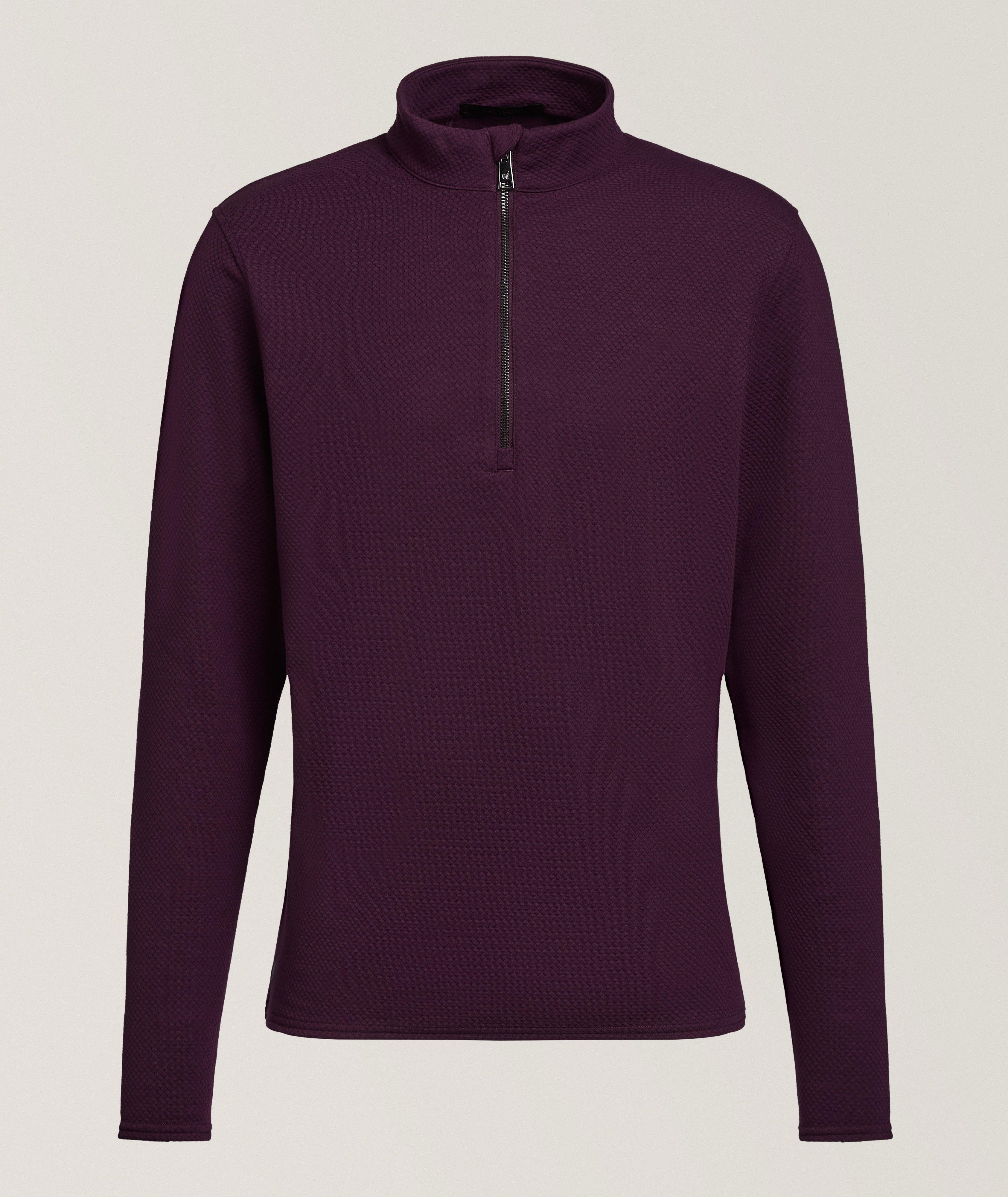 Brunello Cucinelli Mélange Cashmere Quarter-Zip Sweater | Sweaters