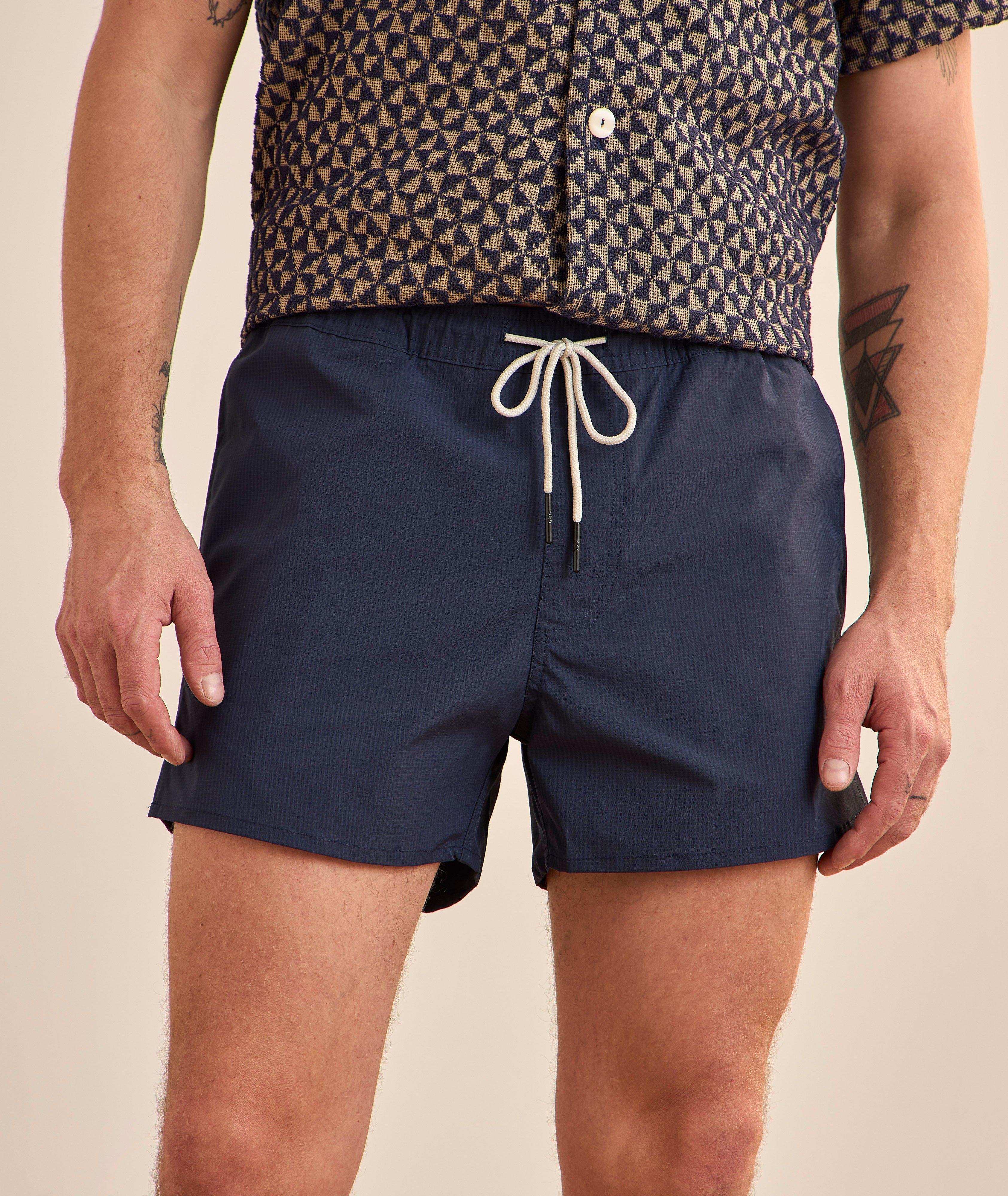 Short de bain micro-carreaux ton sur ton image 1