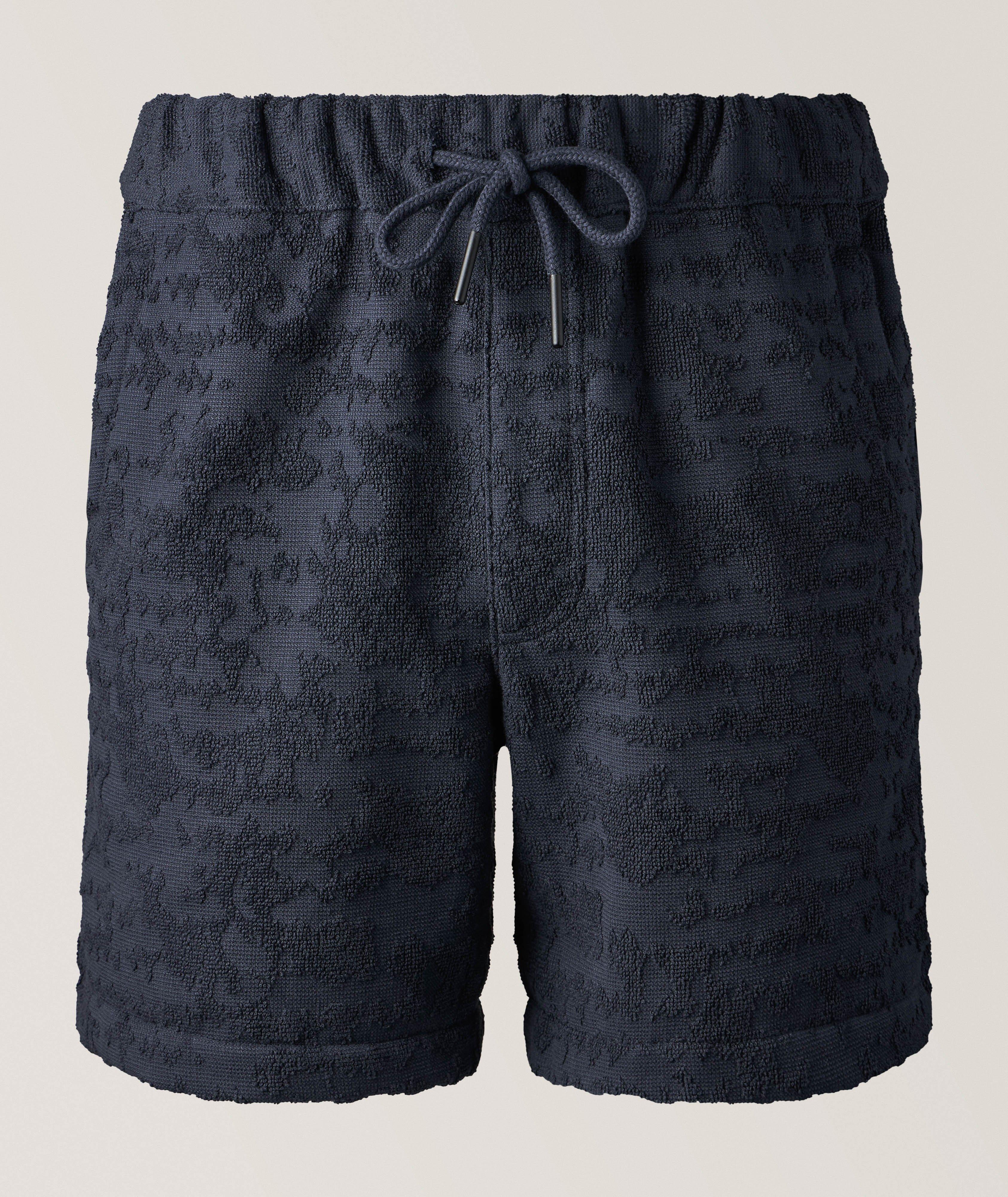 Night Lagoon Terry Cotton Shorts image 0