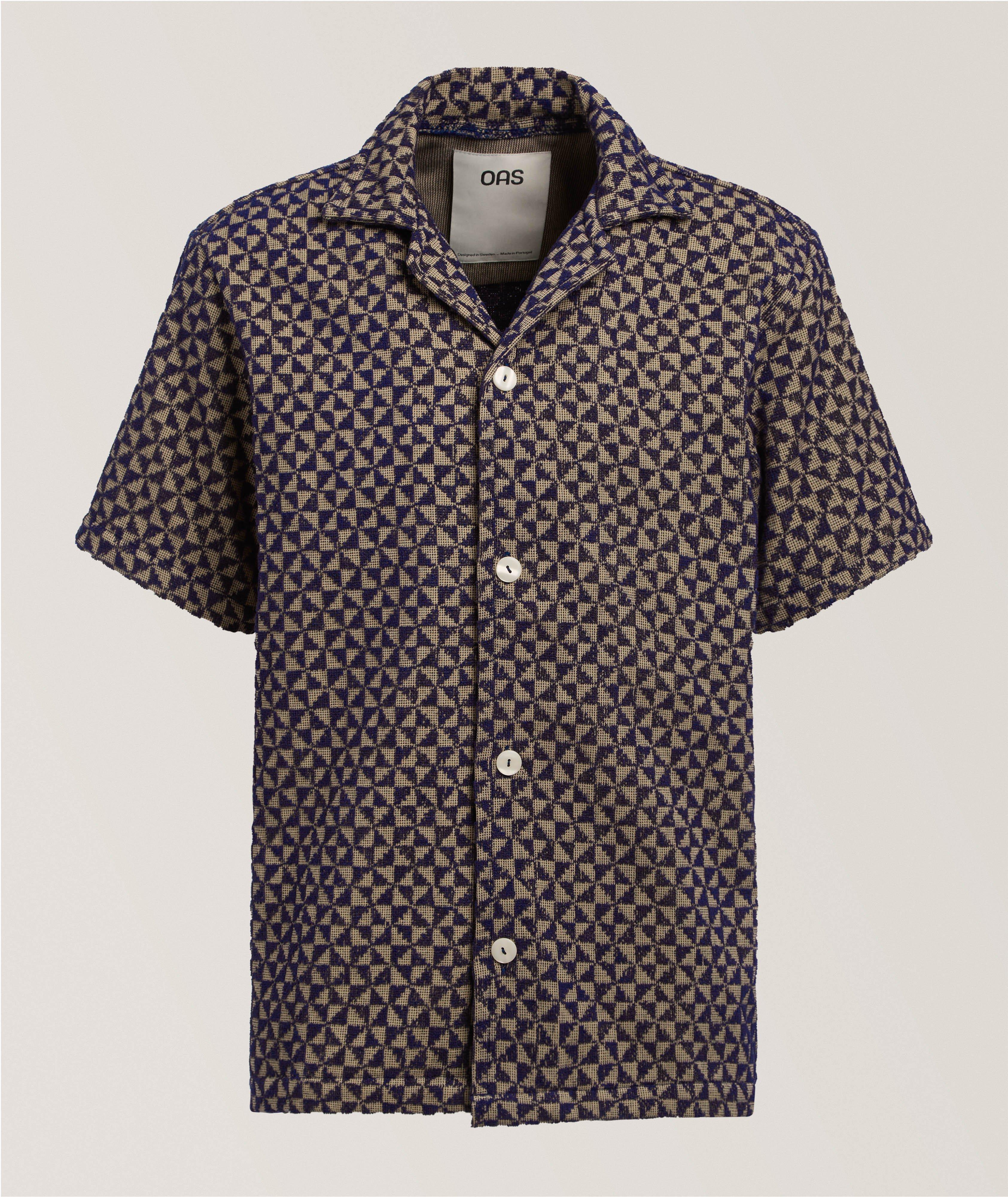 Puzzle Cuba Terry Cotton Camp Shirt image 0