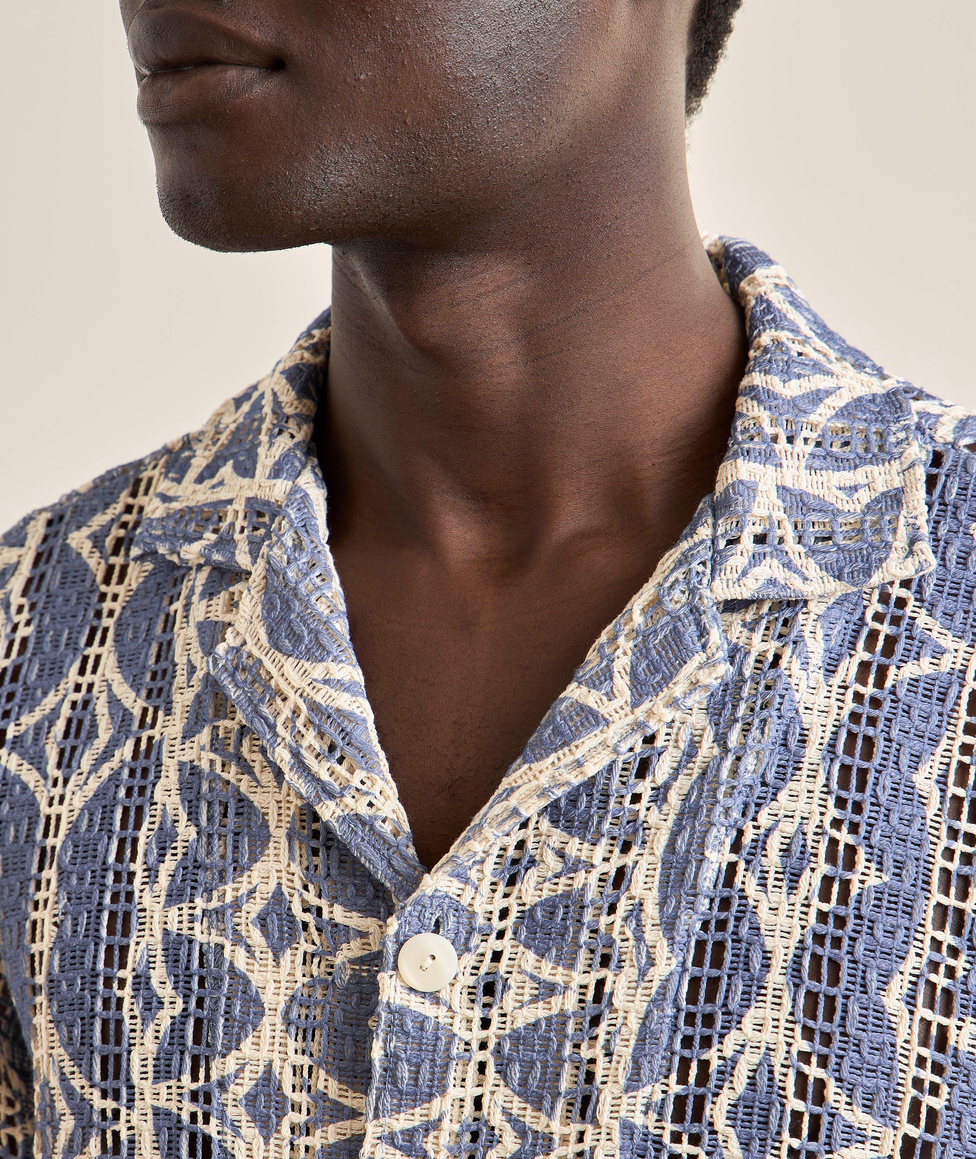 Arko Crochet Camp Shirt image 3