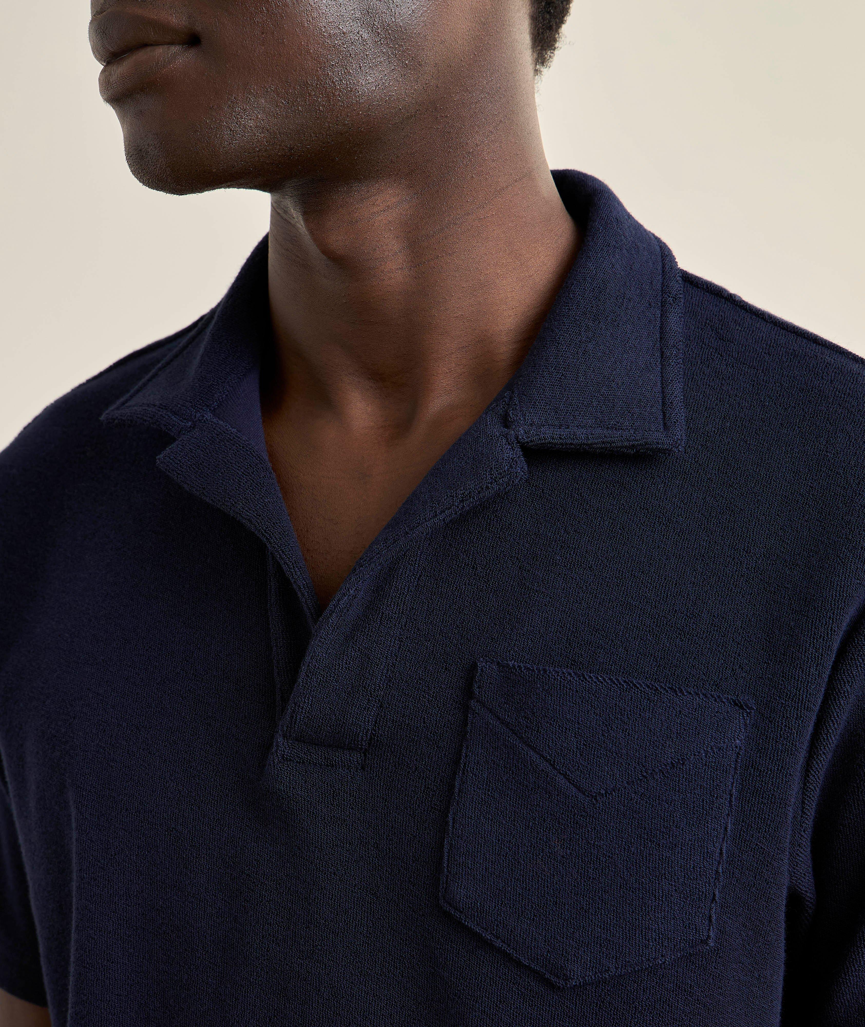 Terry Cotton Johnny Collar Polo image 3