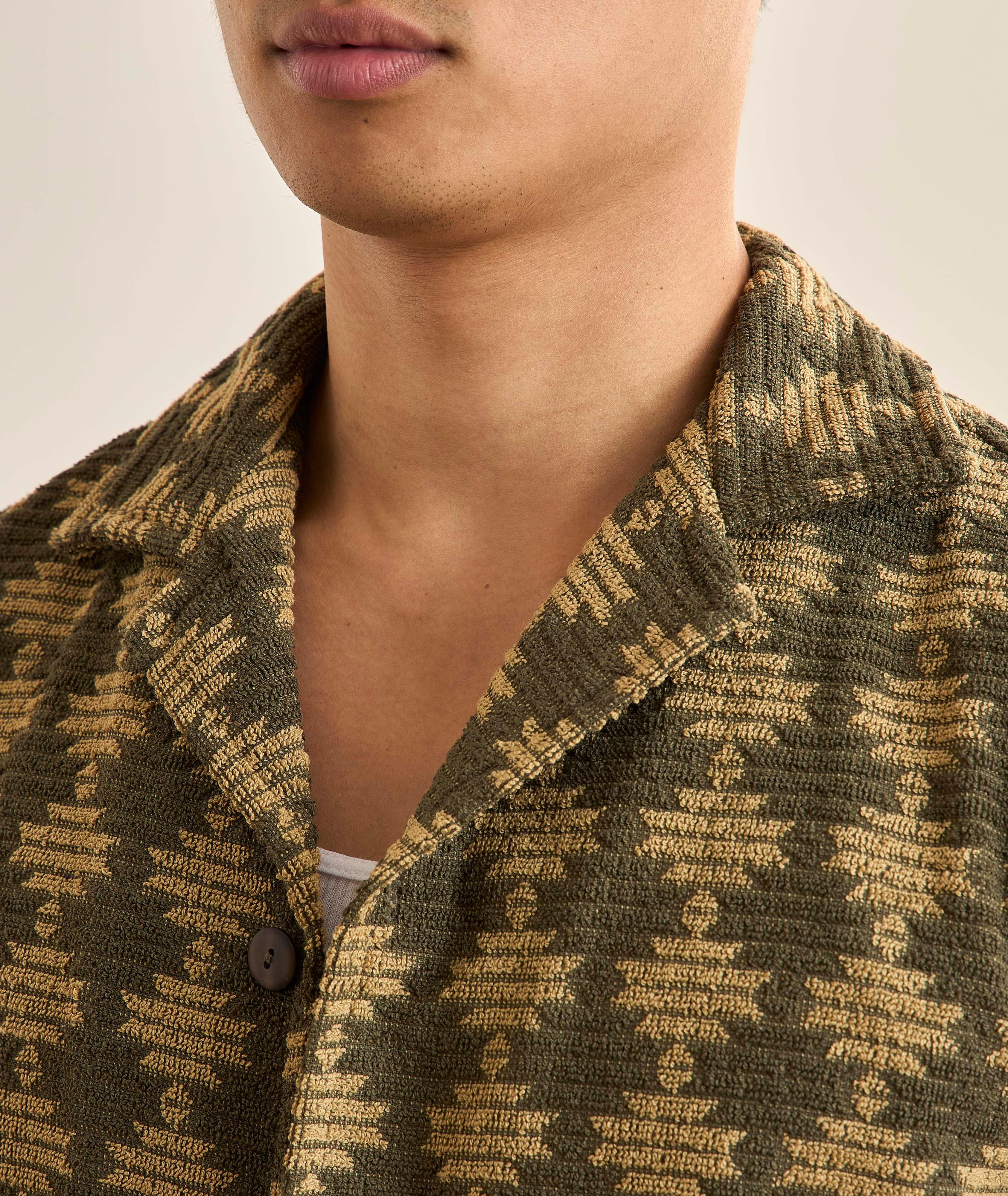 Forti Jacquard Terry Cotton Camp Shirt image 3