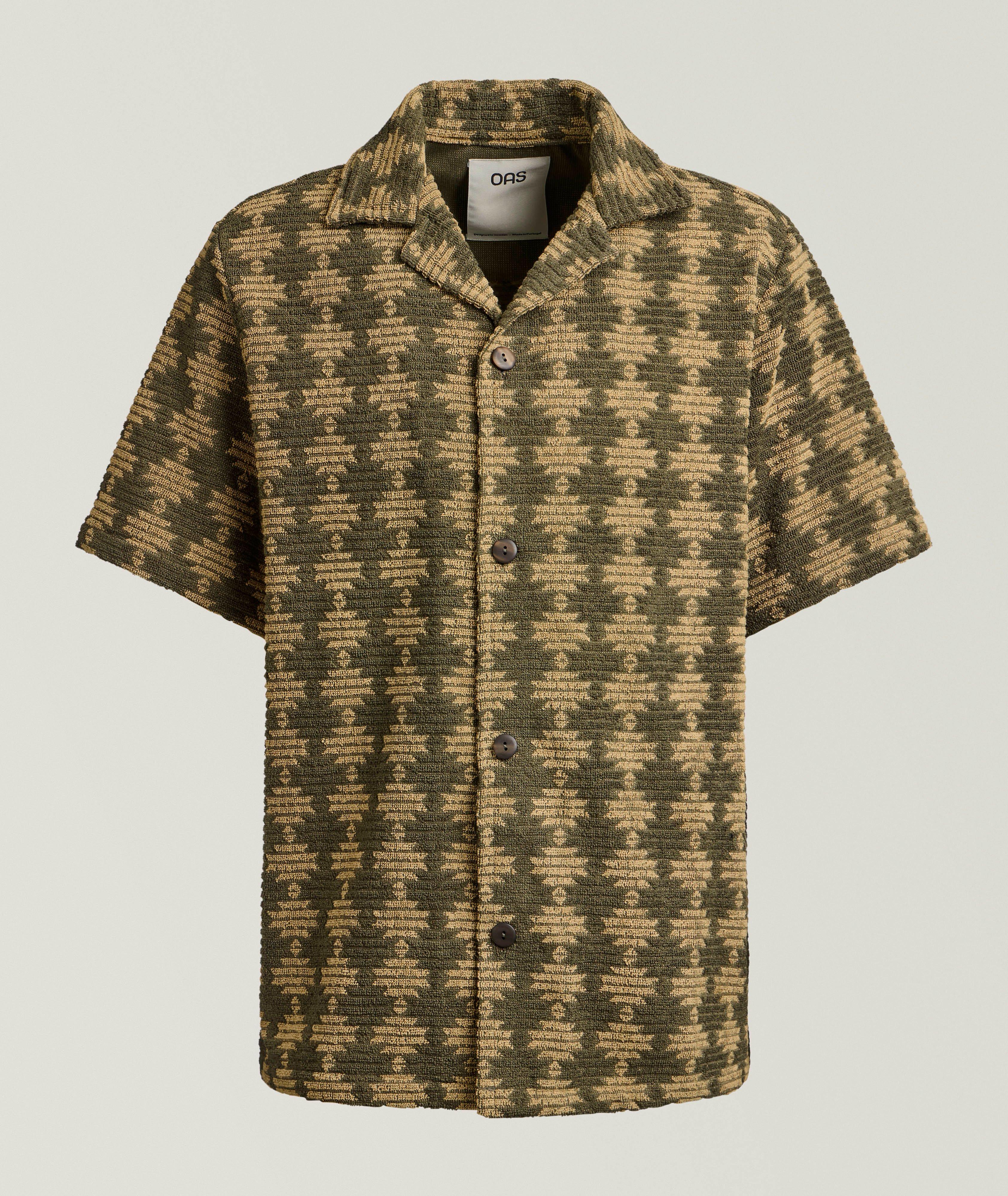 Forti Jacquard Terry Cotton Camp Shirt image 0