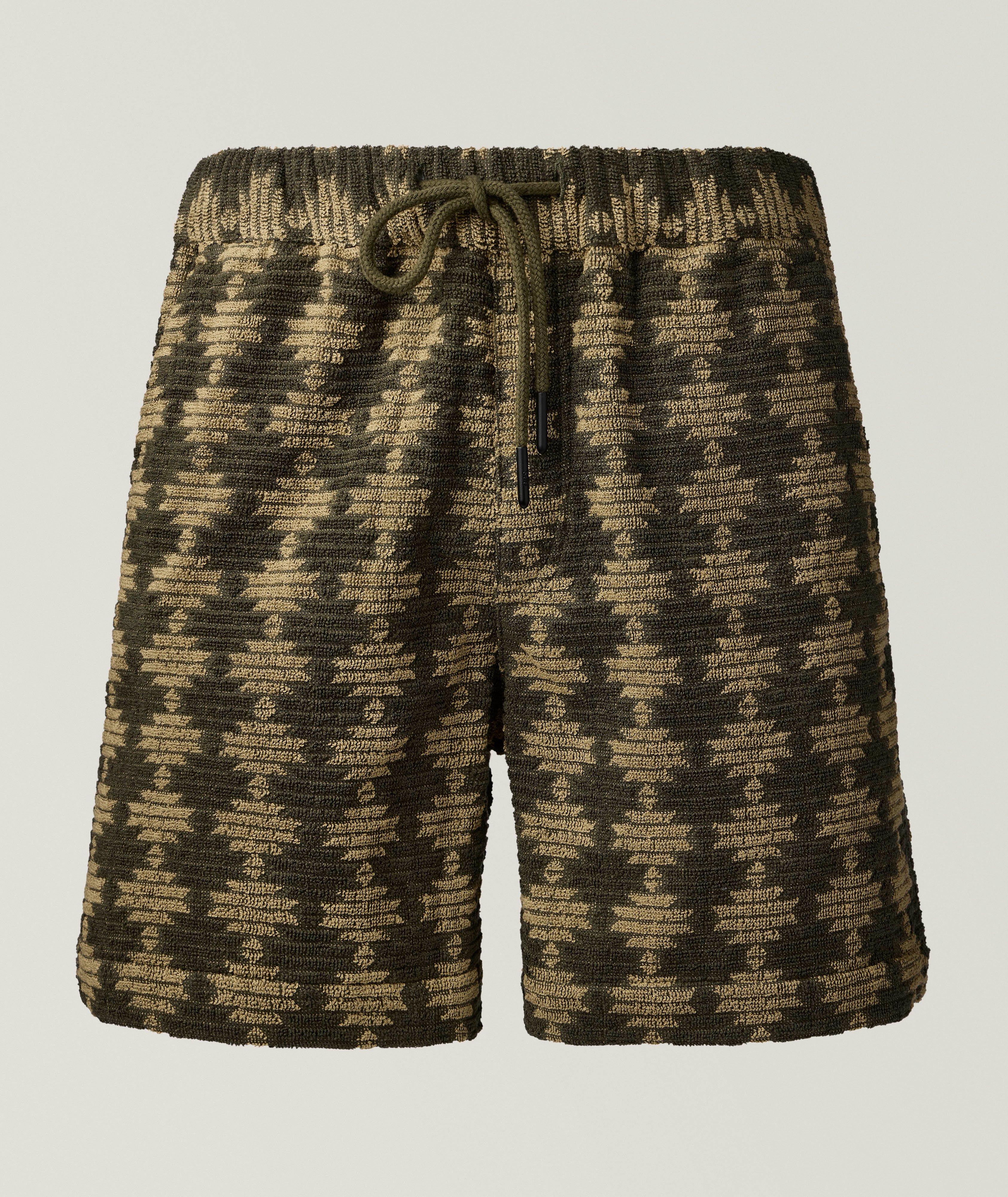 Forti Porto Jacquard Terry Cotton Shorts image 0