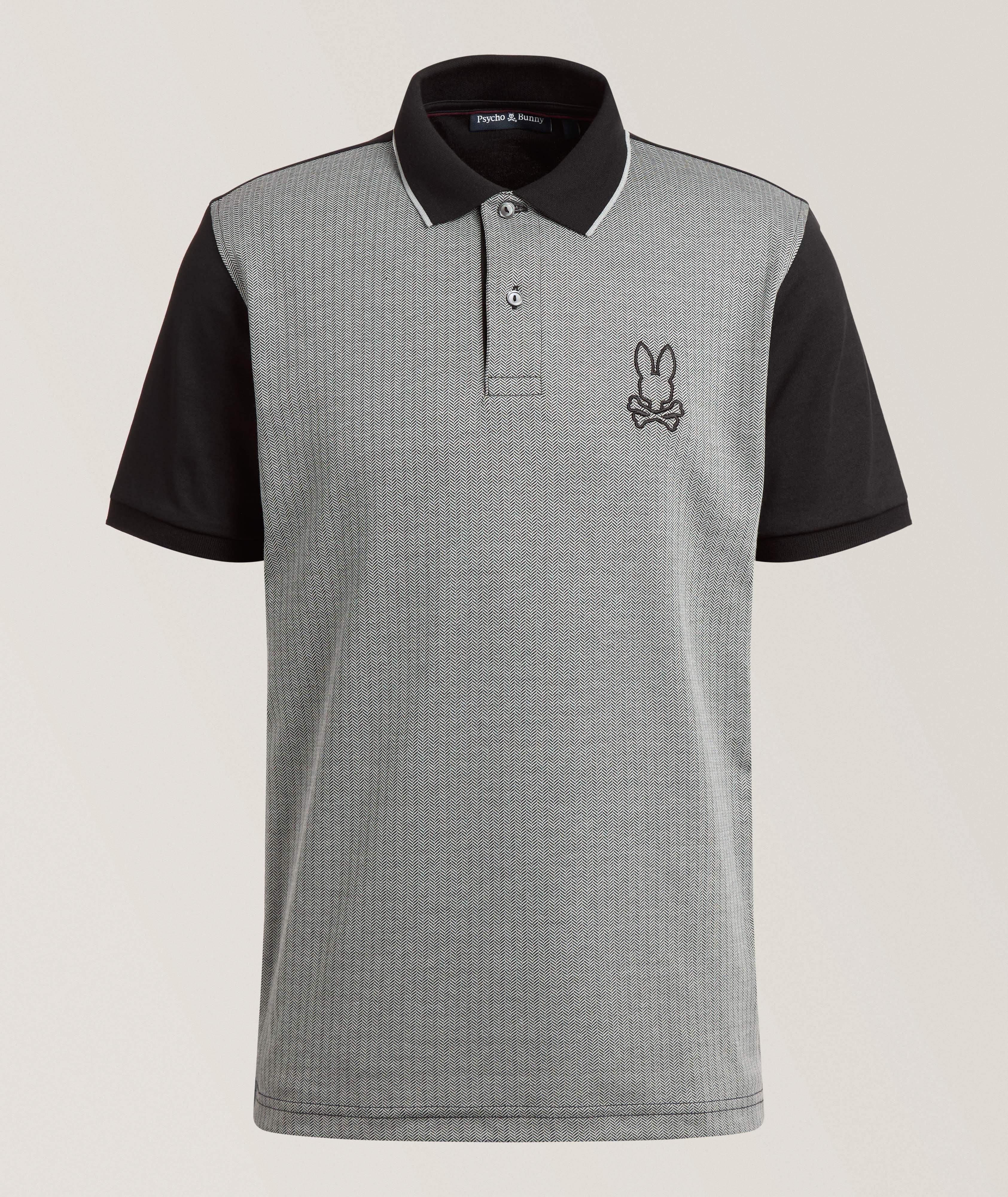 Marlo Jacquard Cotton-Blend Polo image 0