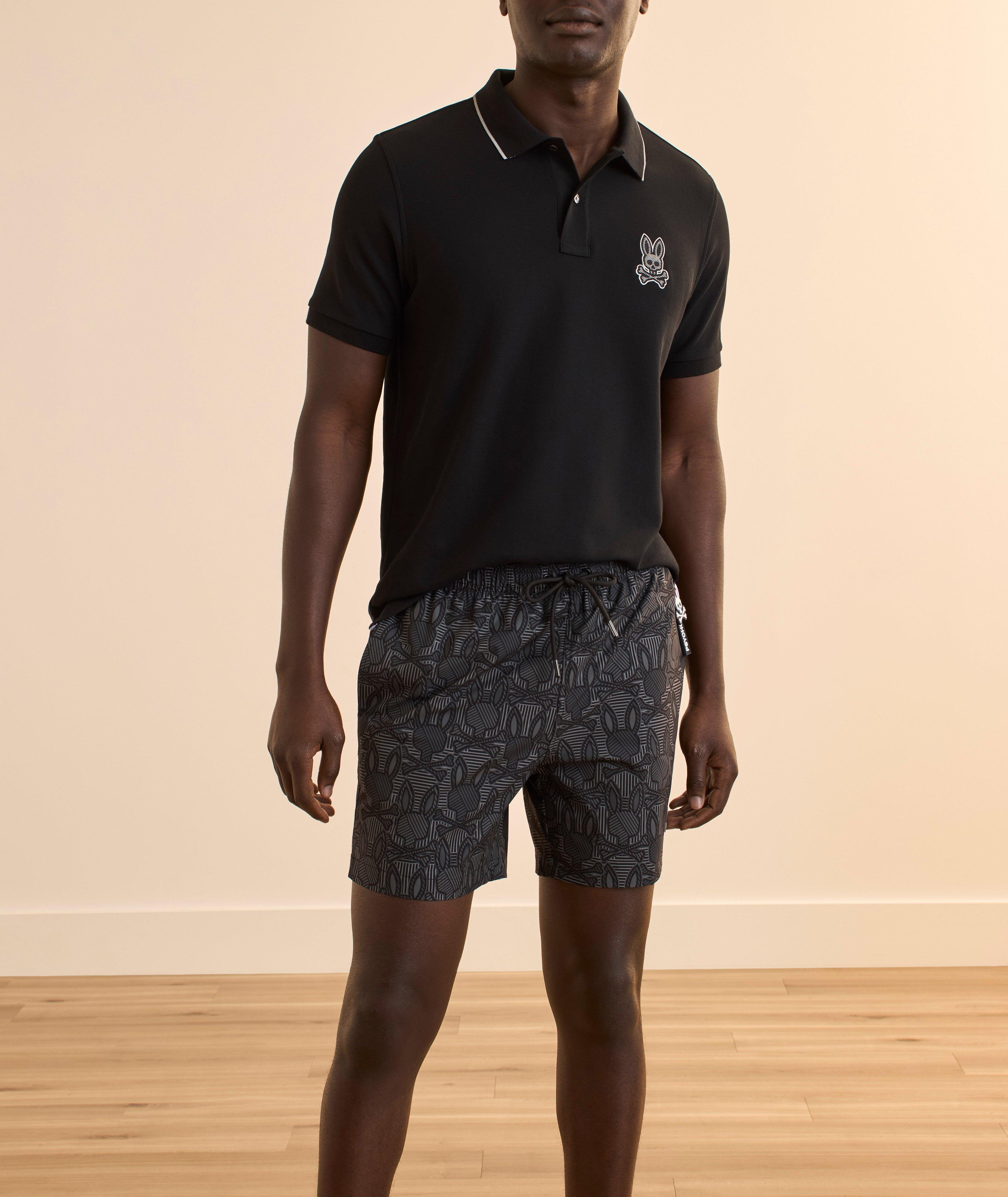 Logo Bunny Print Swim Trunk image 4