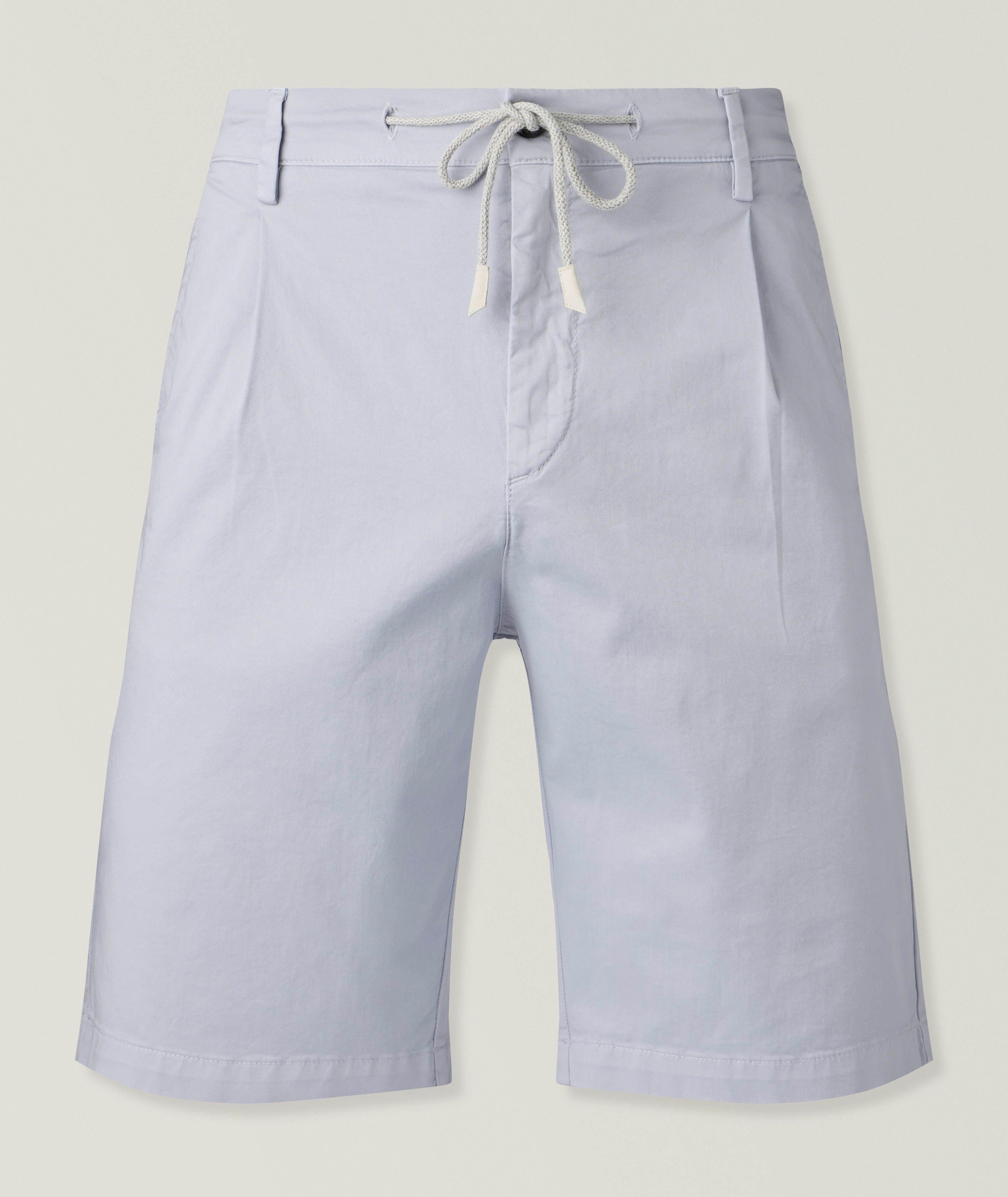 Eleventy Stretch-Cotton Twill Shorts 