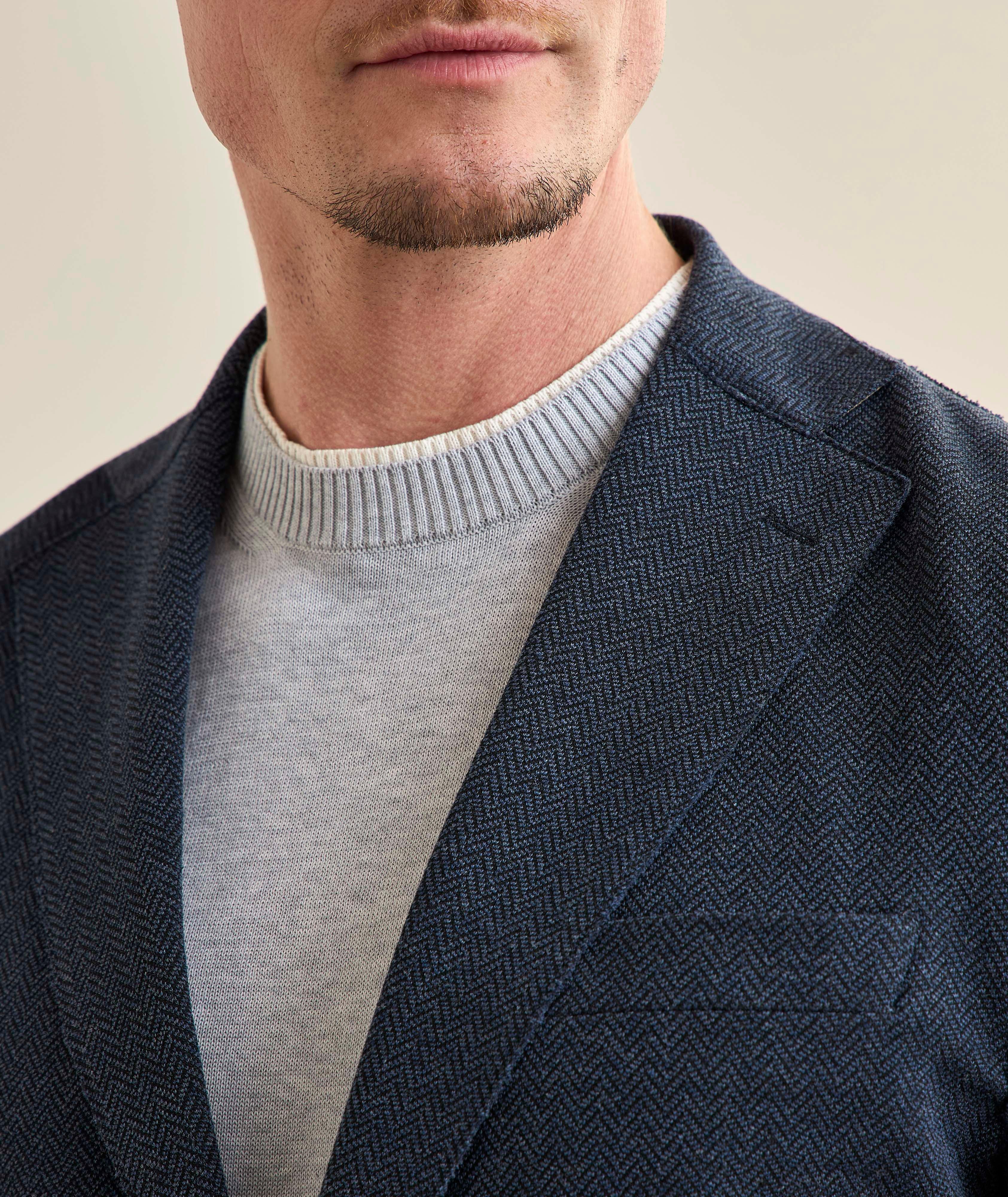 Veston sport coton-mélange chevron image 2