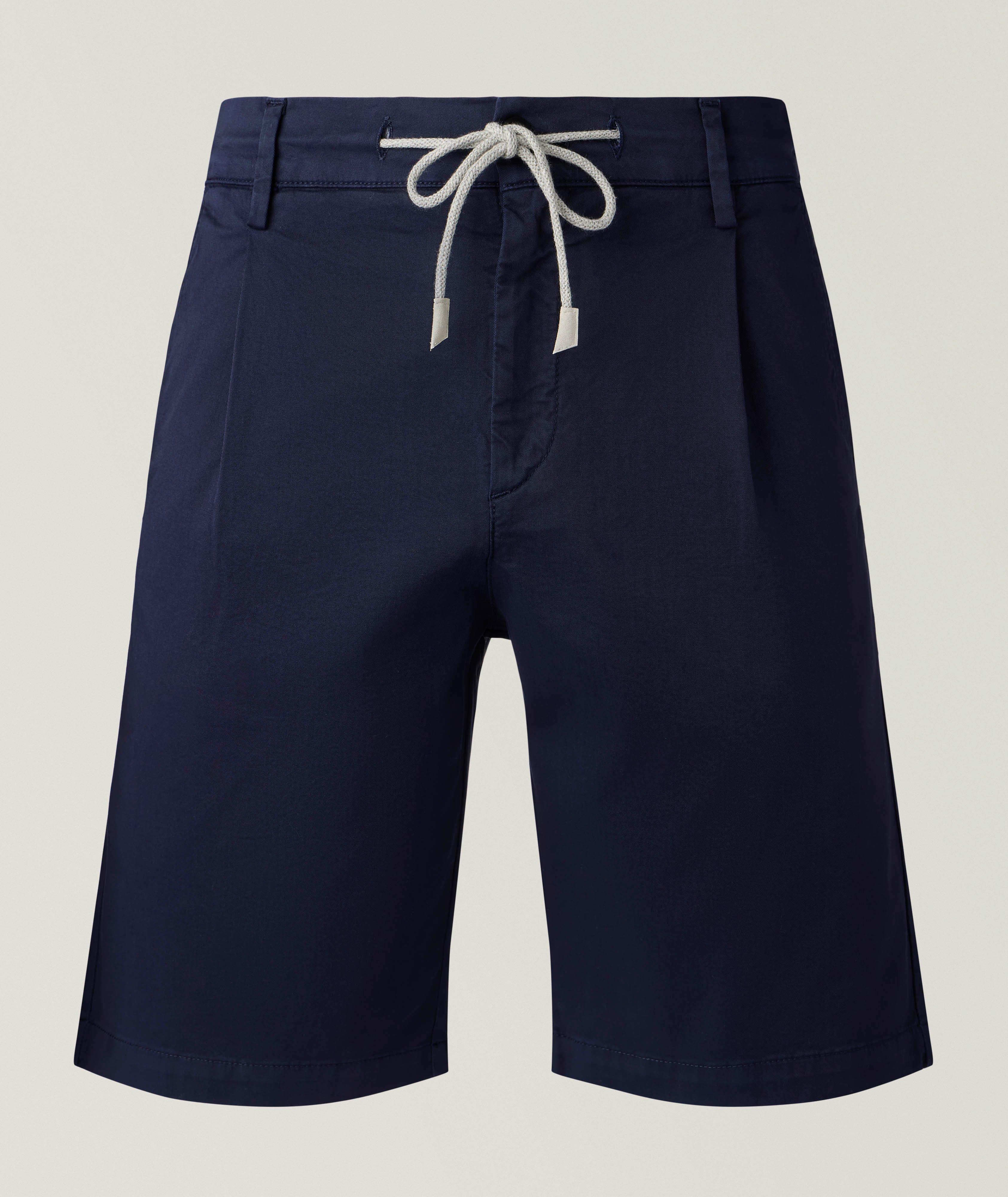Eleventy Stretch-Cotton Twill Shorts 