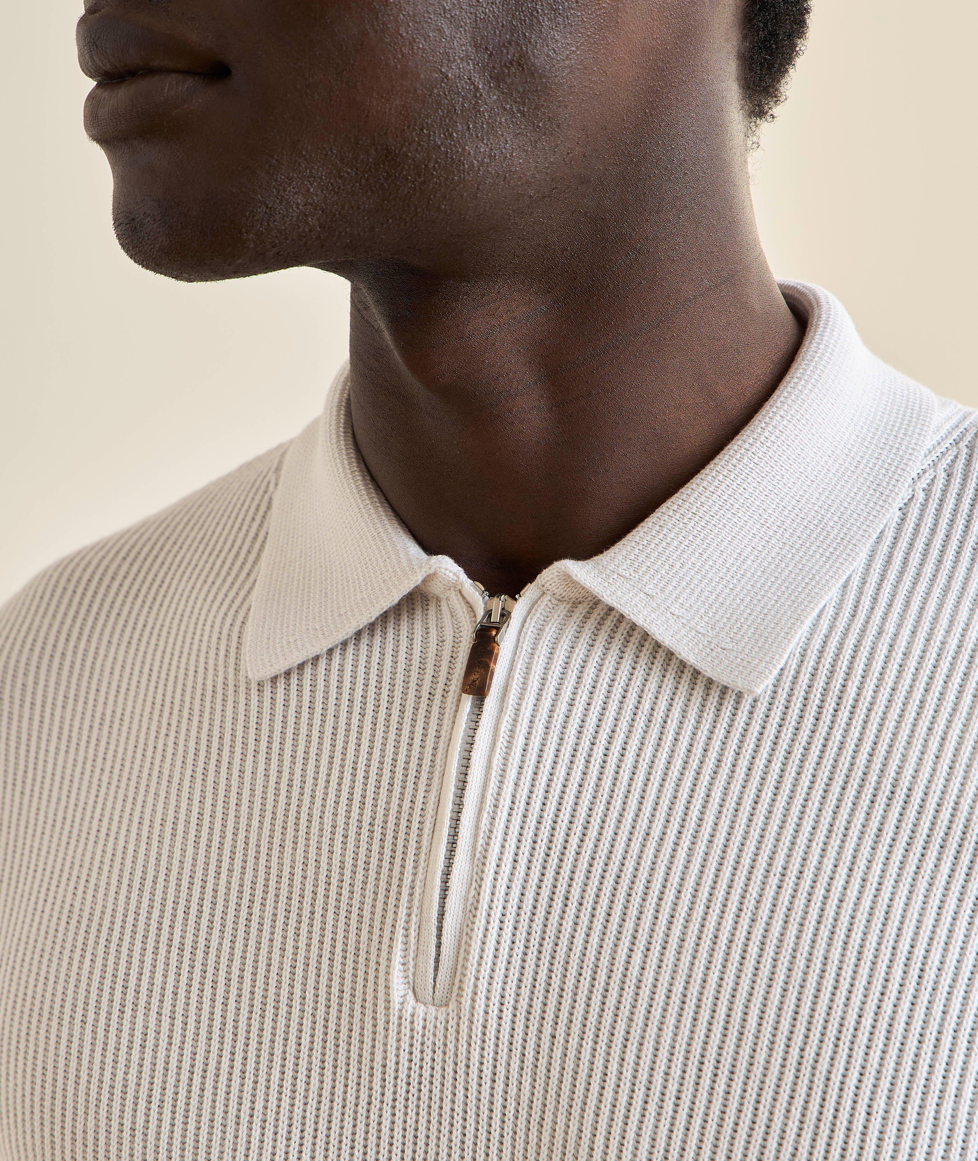 Ribbed-Knit Cotton-Cashmere Polo image 2