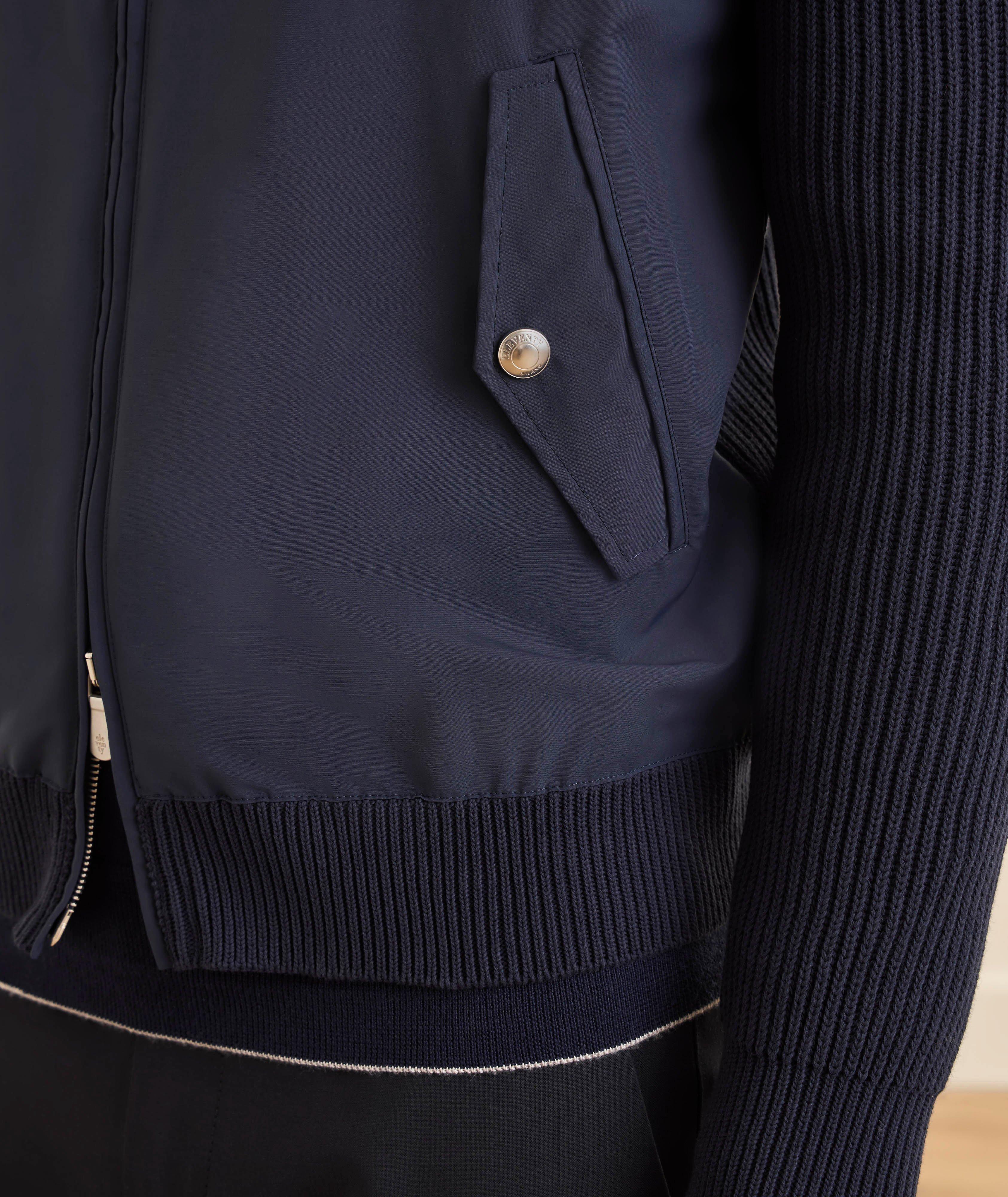 Pull à capuche maille hybride image 4