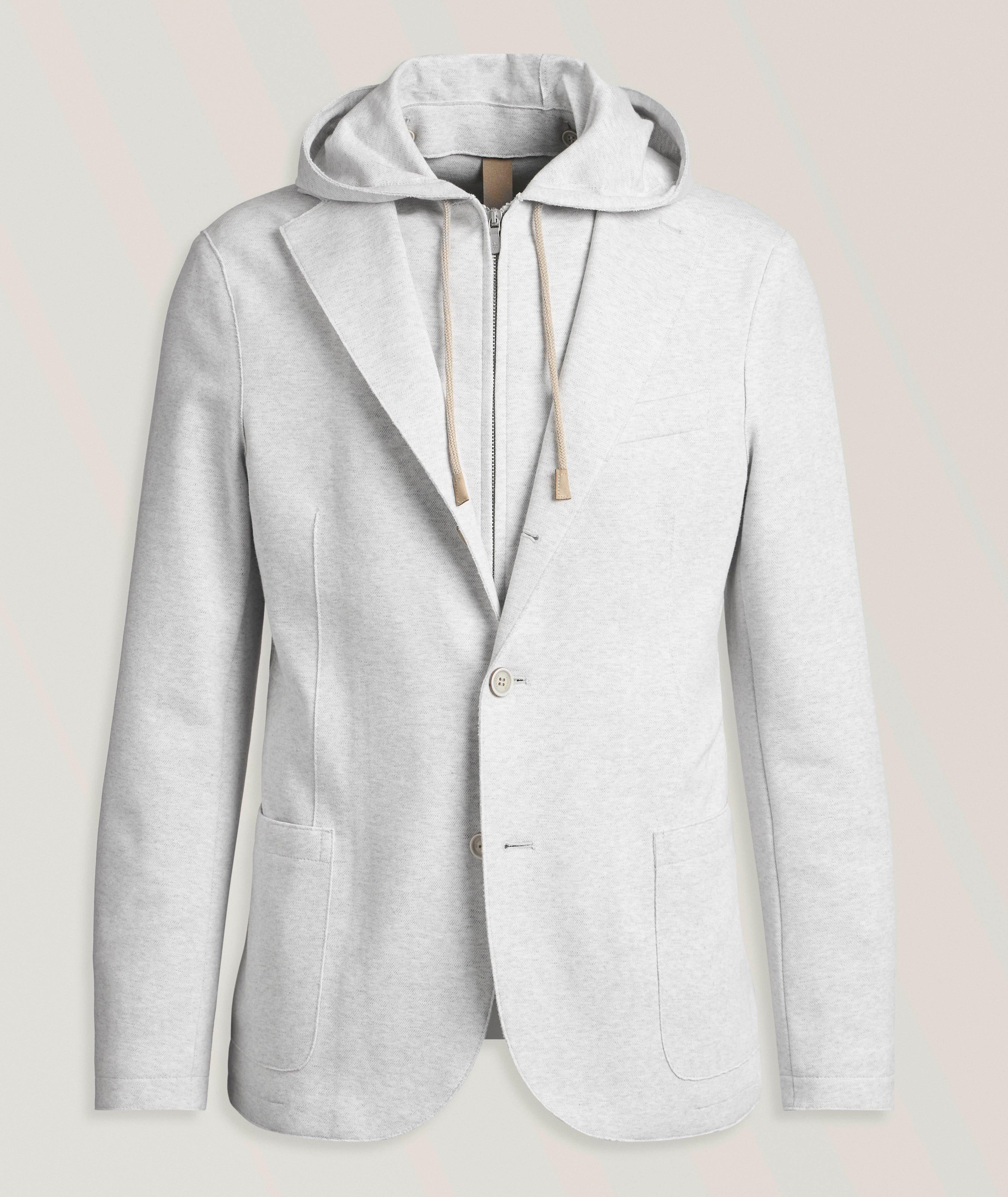 Mélange Stretch-Cotton Sport Jacket  image 0