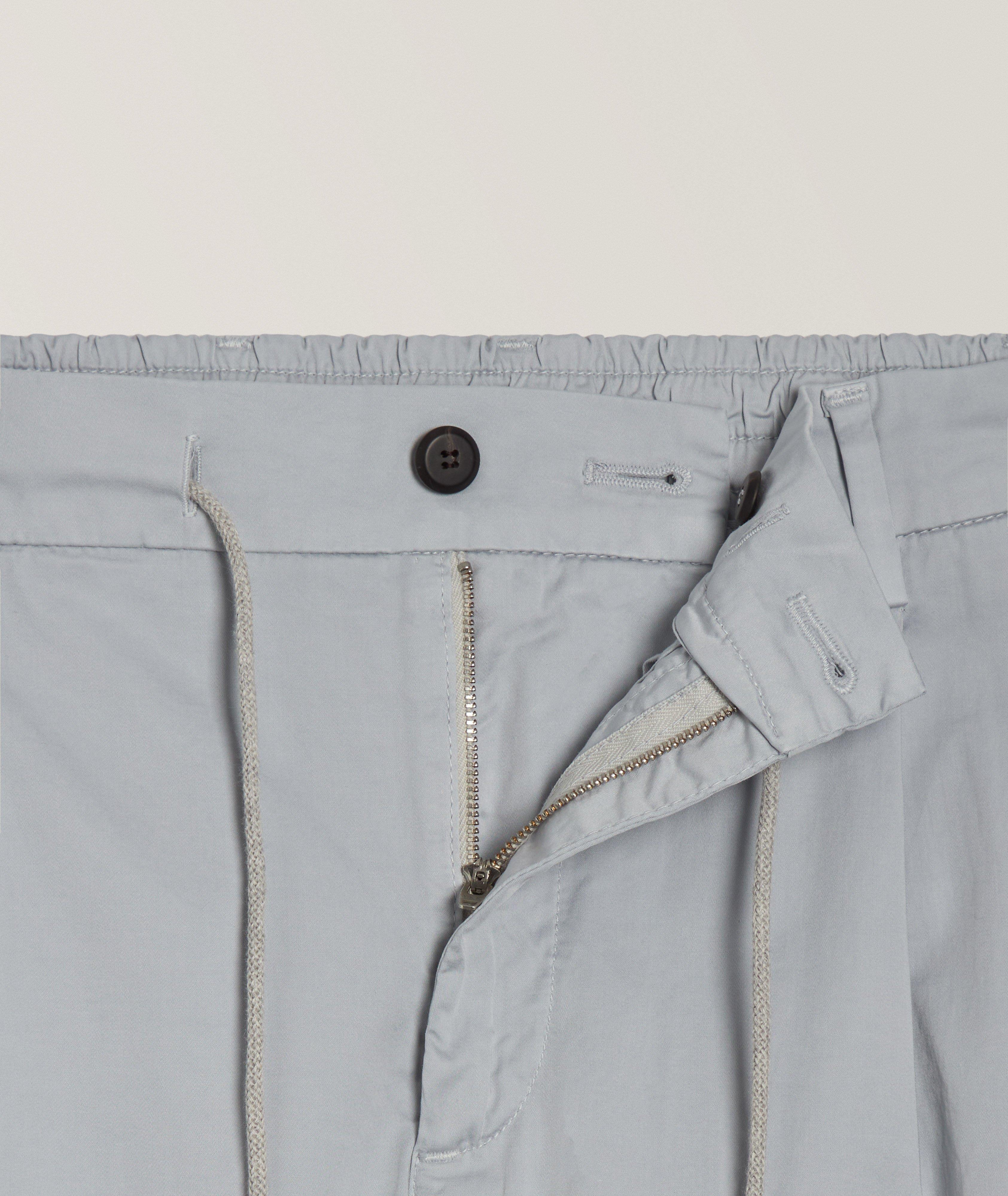 Joggers plissés coton extensible image 1