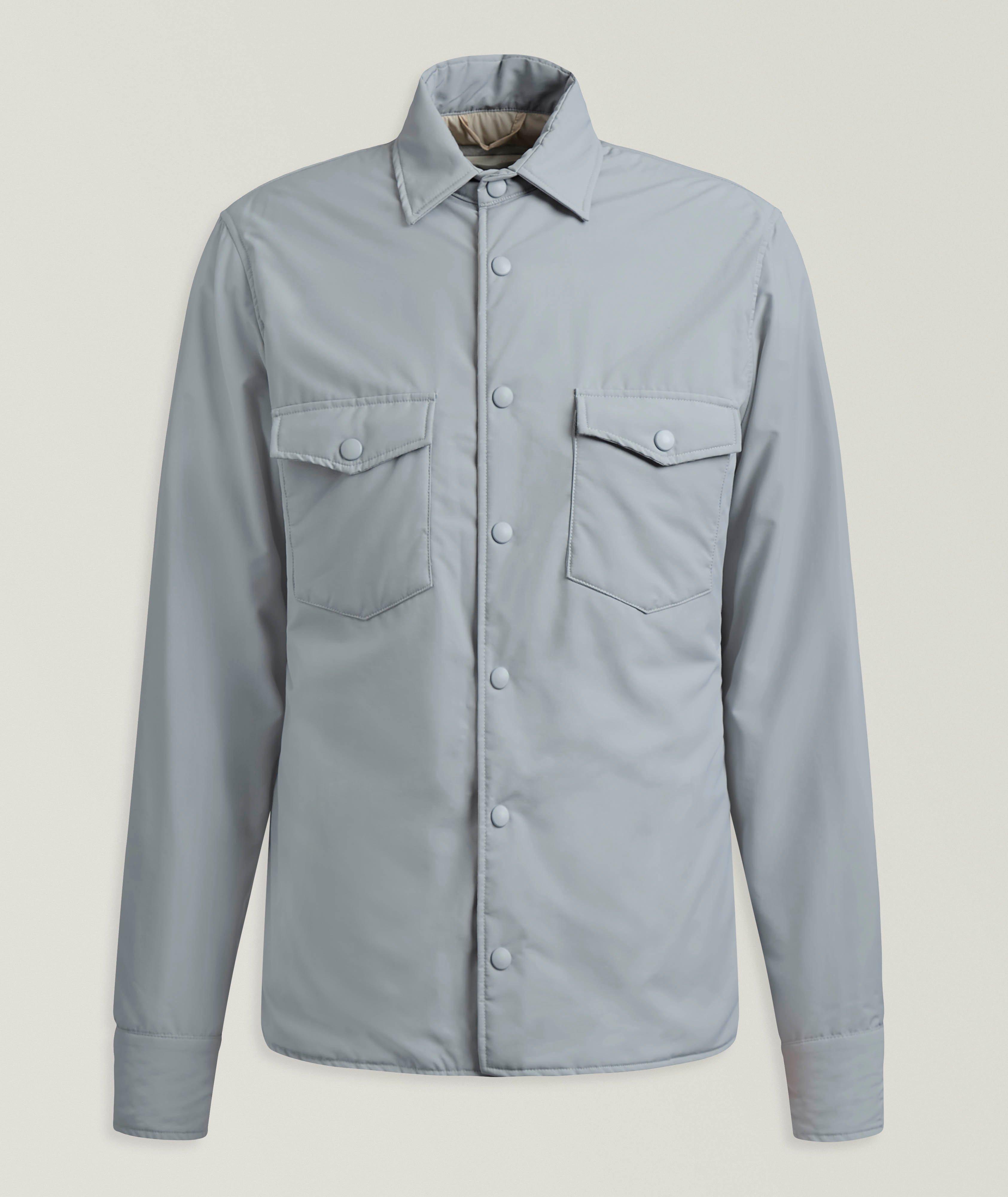 Eleventy Wool-Blend Technical Overshirt 