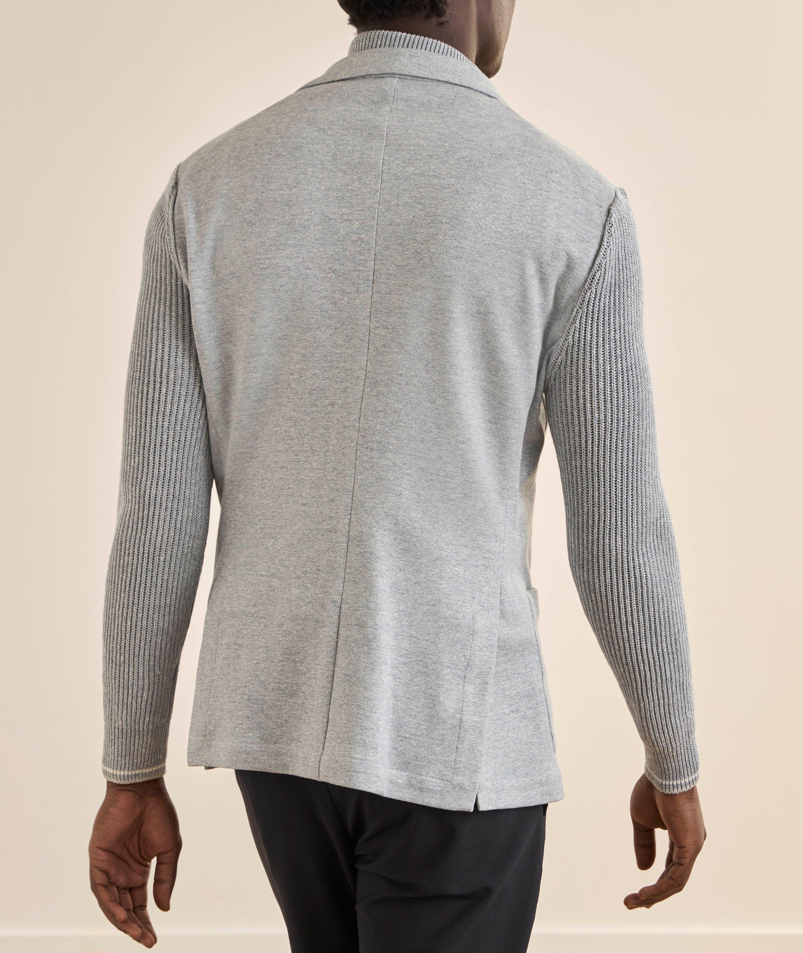 Knit Bib Cotton-Linen Sport Jacket image 2