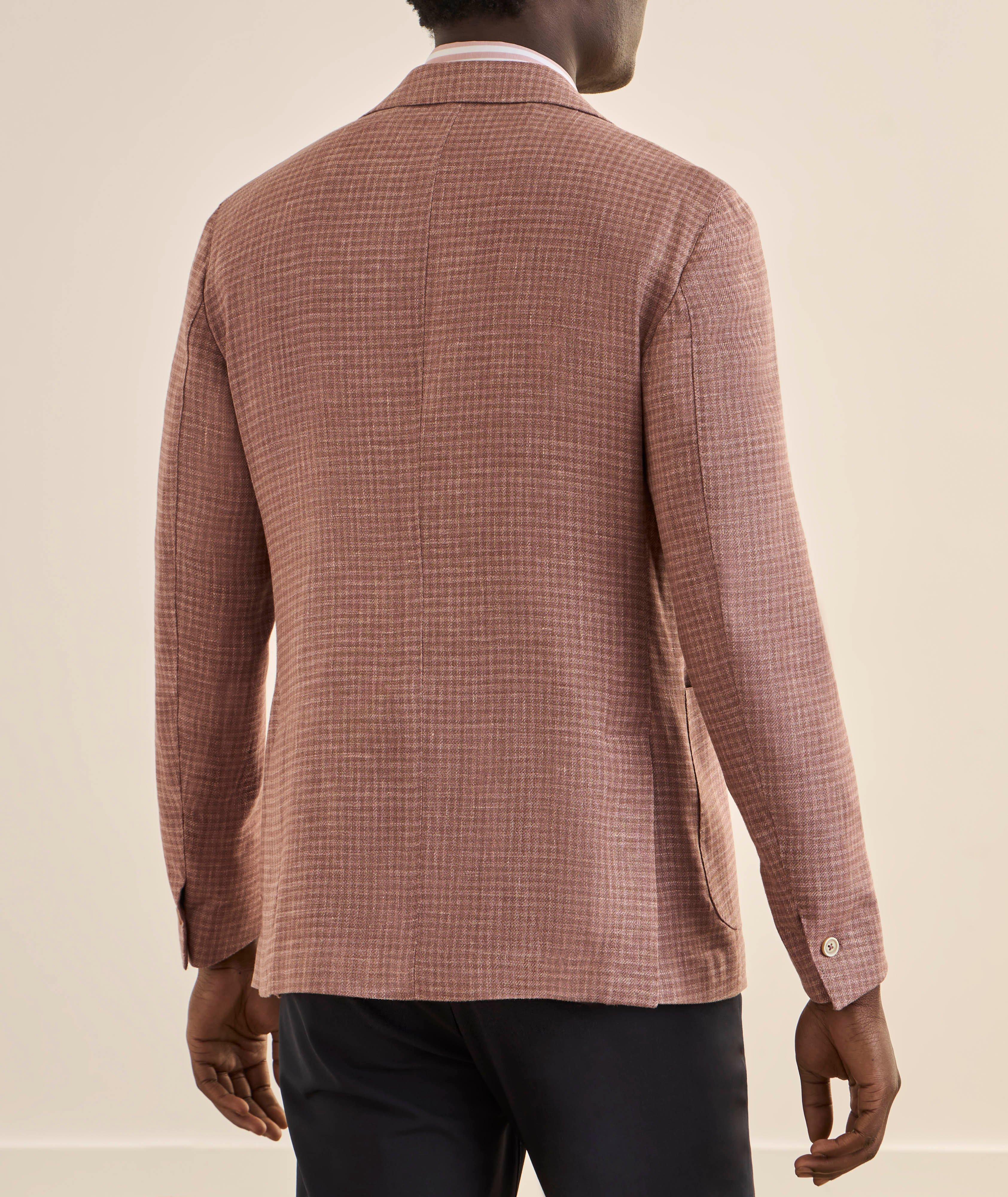 Checked Linen-Blend Sport Jacket image 2