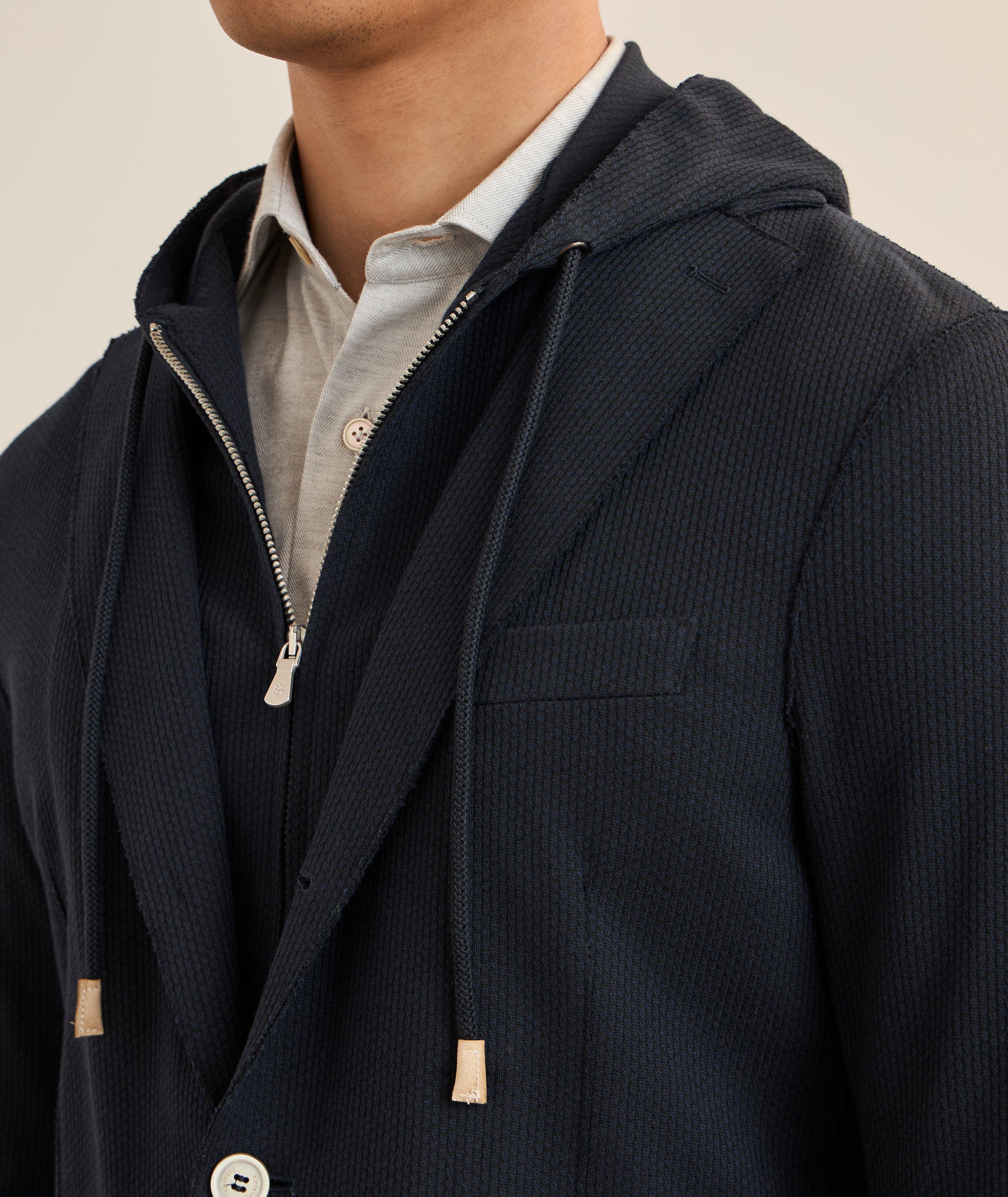 Veste sport côtelée coton mélangé image 3