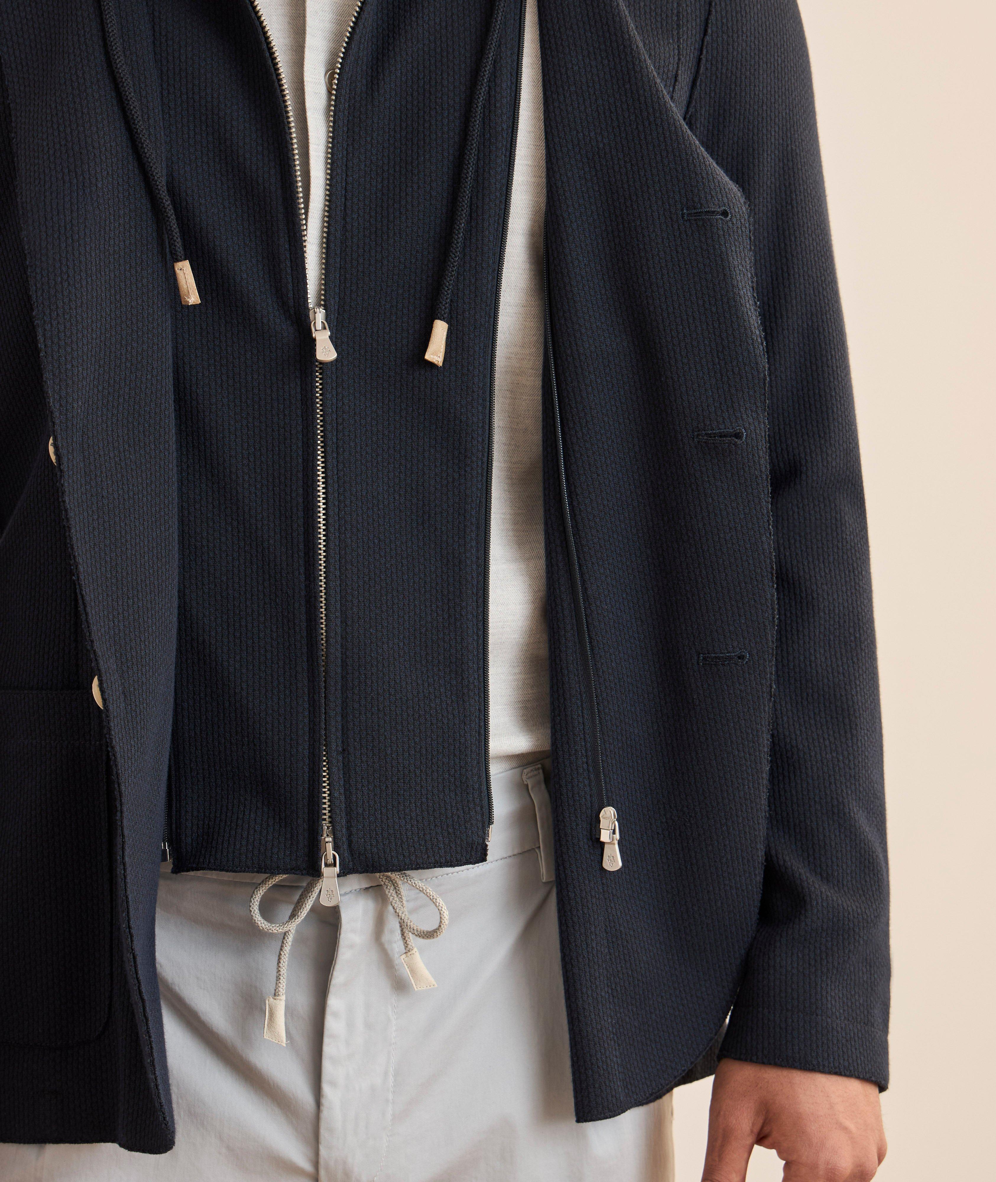 Veste sport côtelée coton mélangé image 4