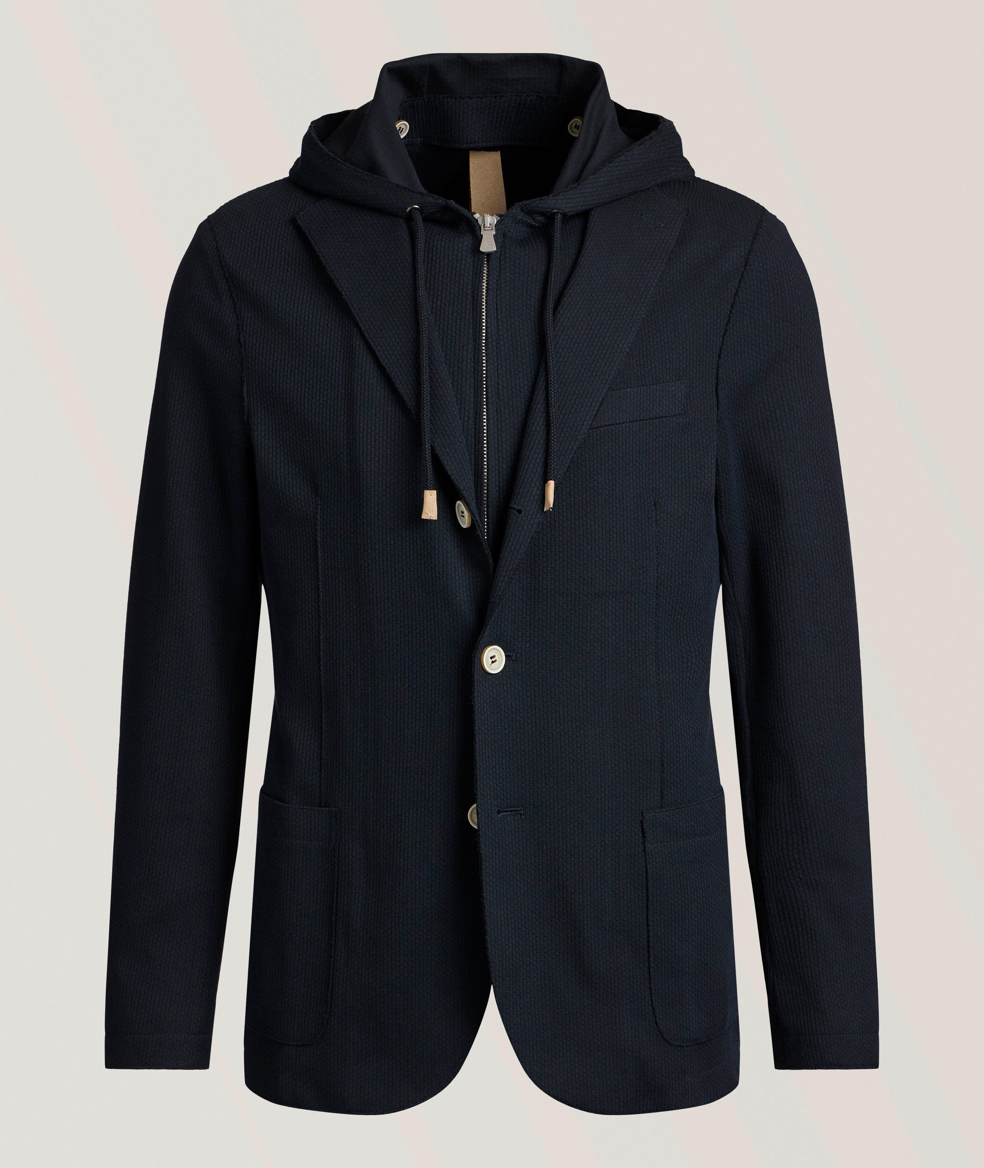Ribbed Cotton-Blend Sport Jacket  image 0