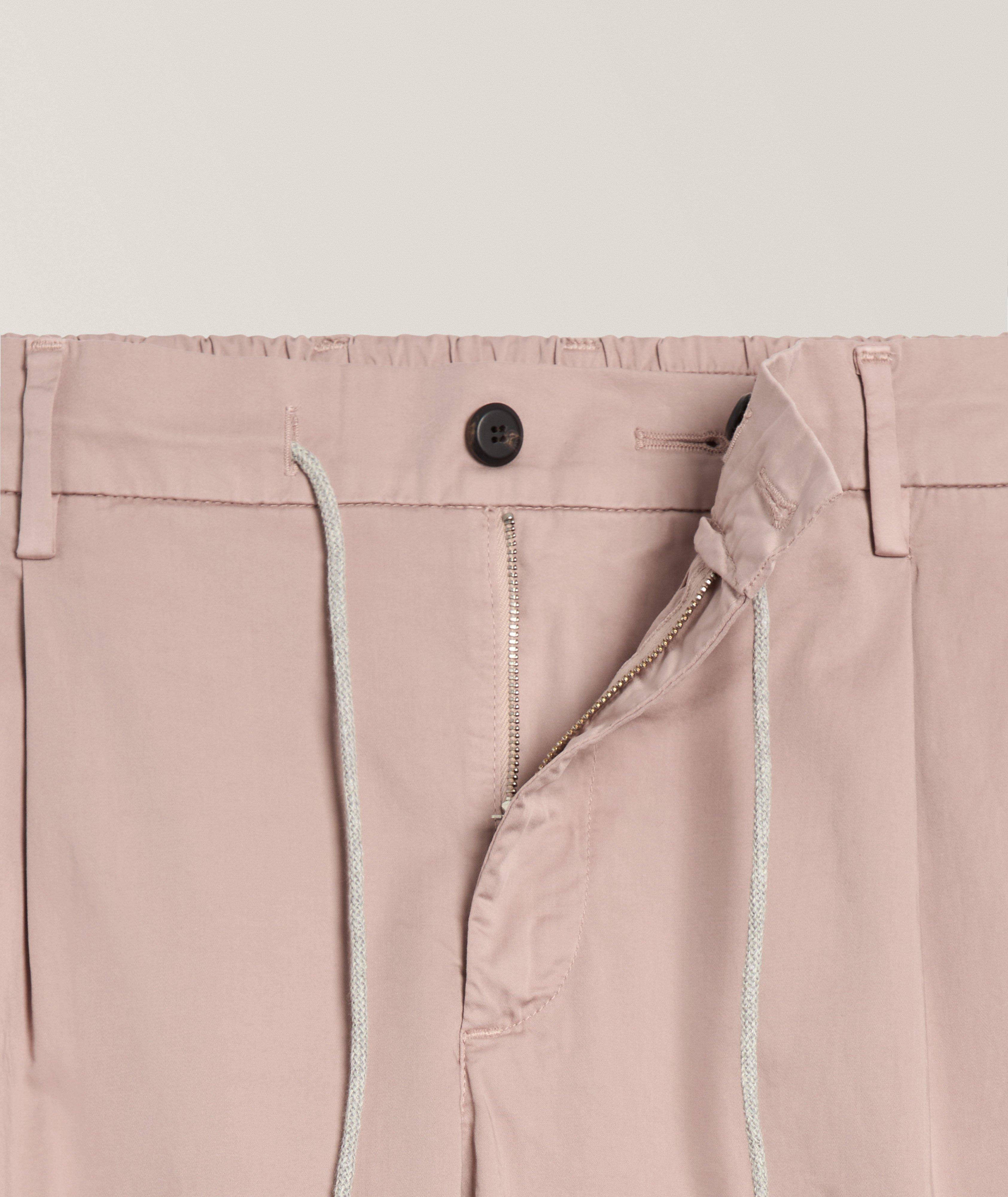 Joggers plissés coton extensible image 1