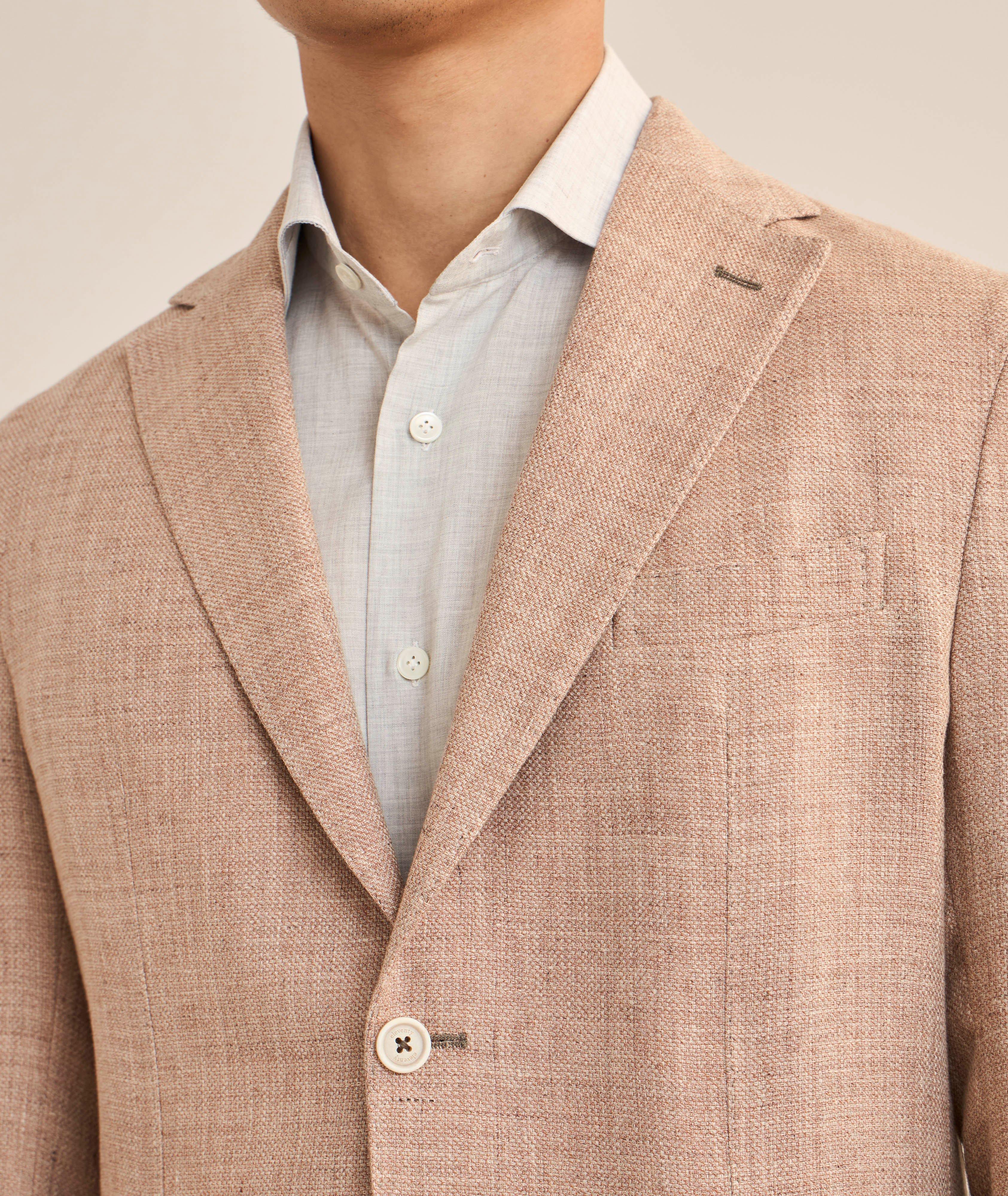Linen-Wool Mélange Sport Jacket image 3