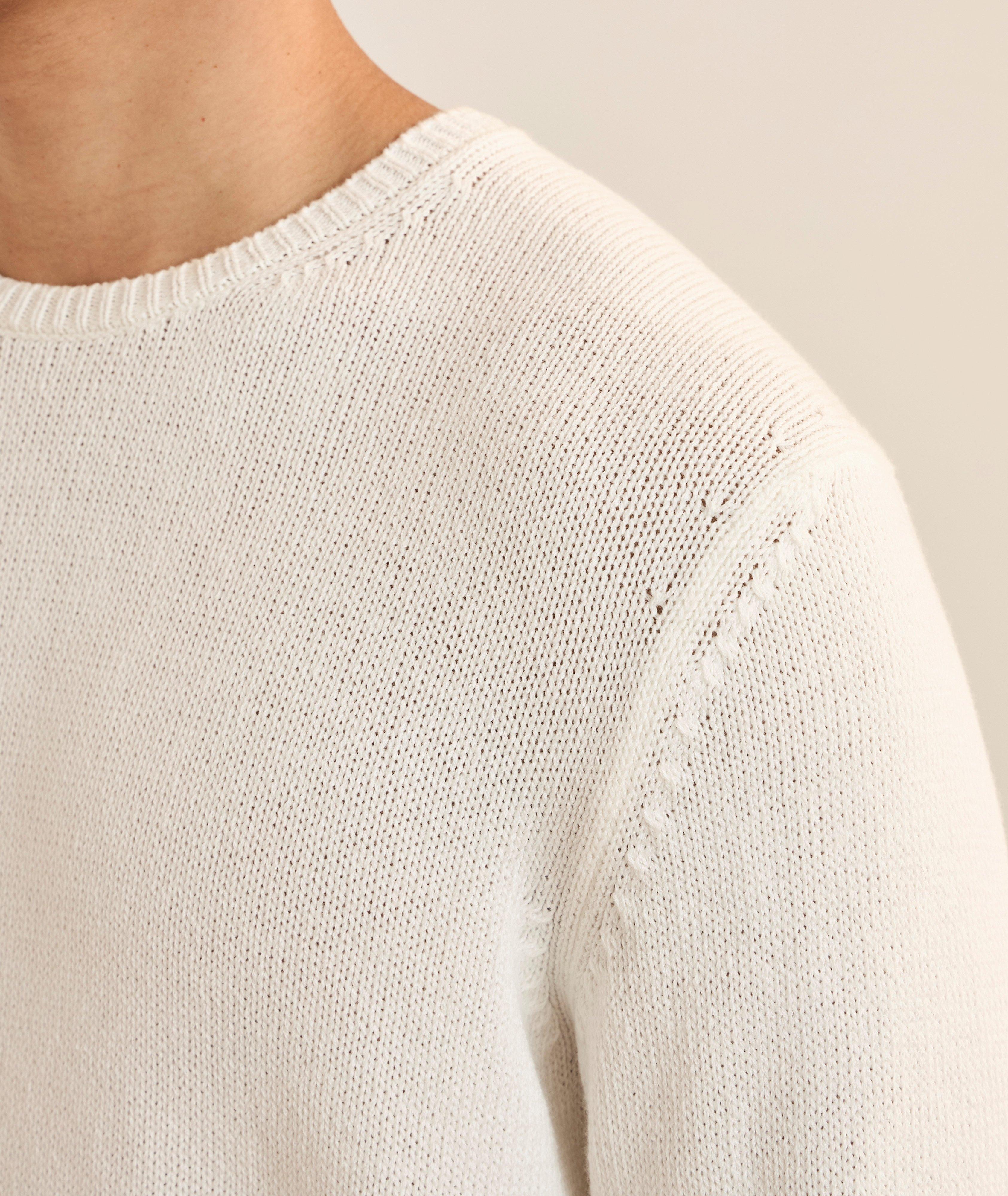 Cotton-Silk Crewneck Sweater image 3