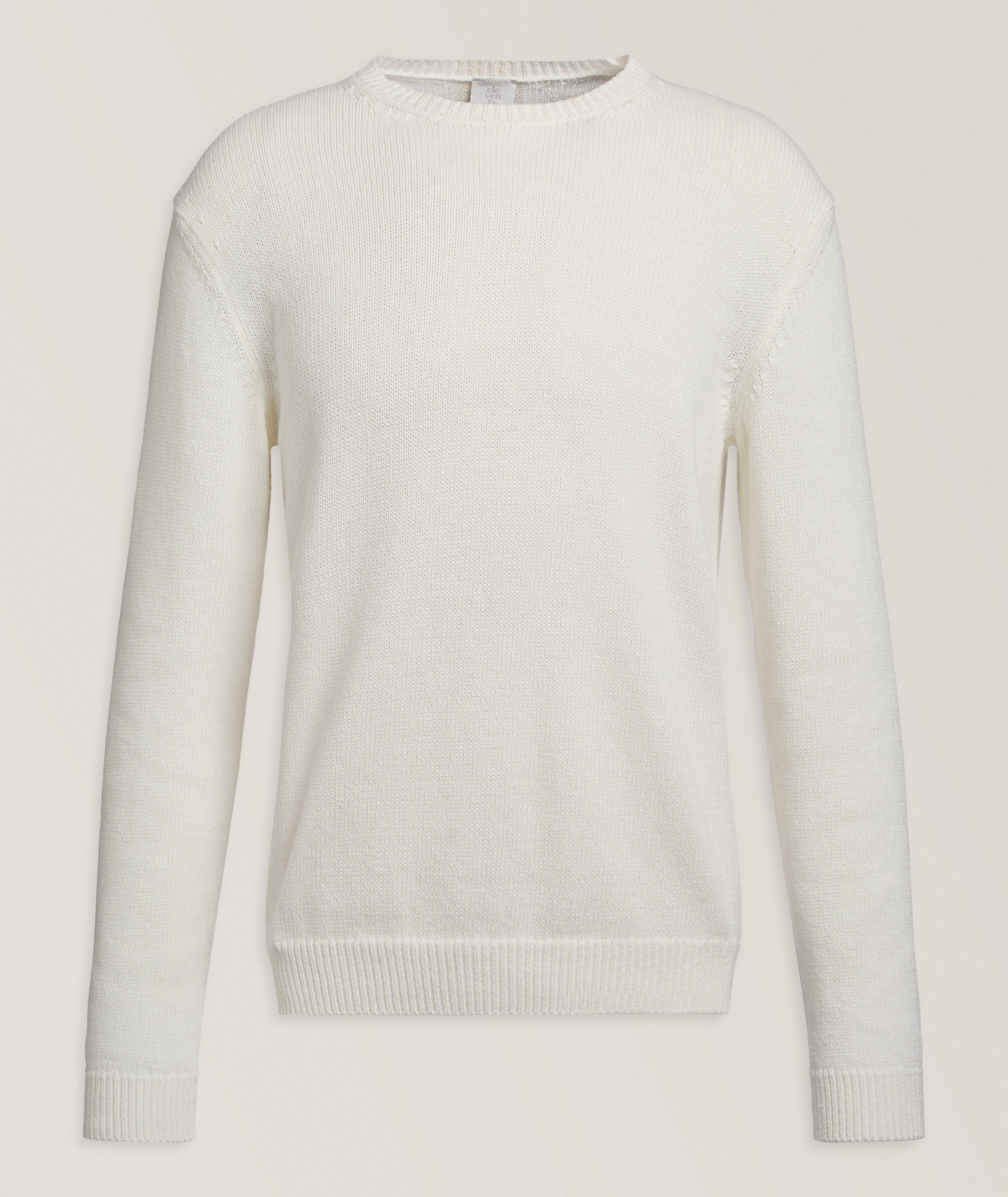 Cotton-Silk Crewneck Sweater image 0