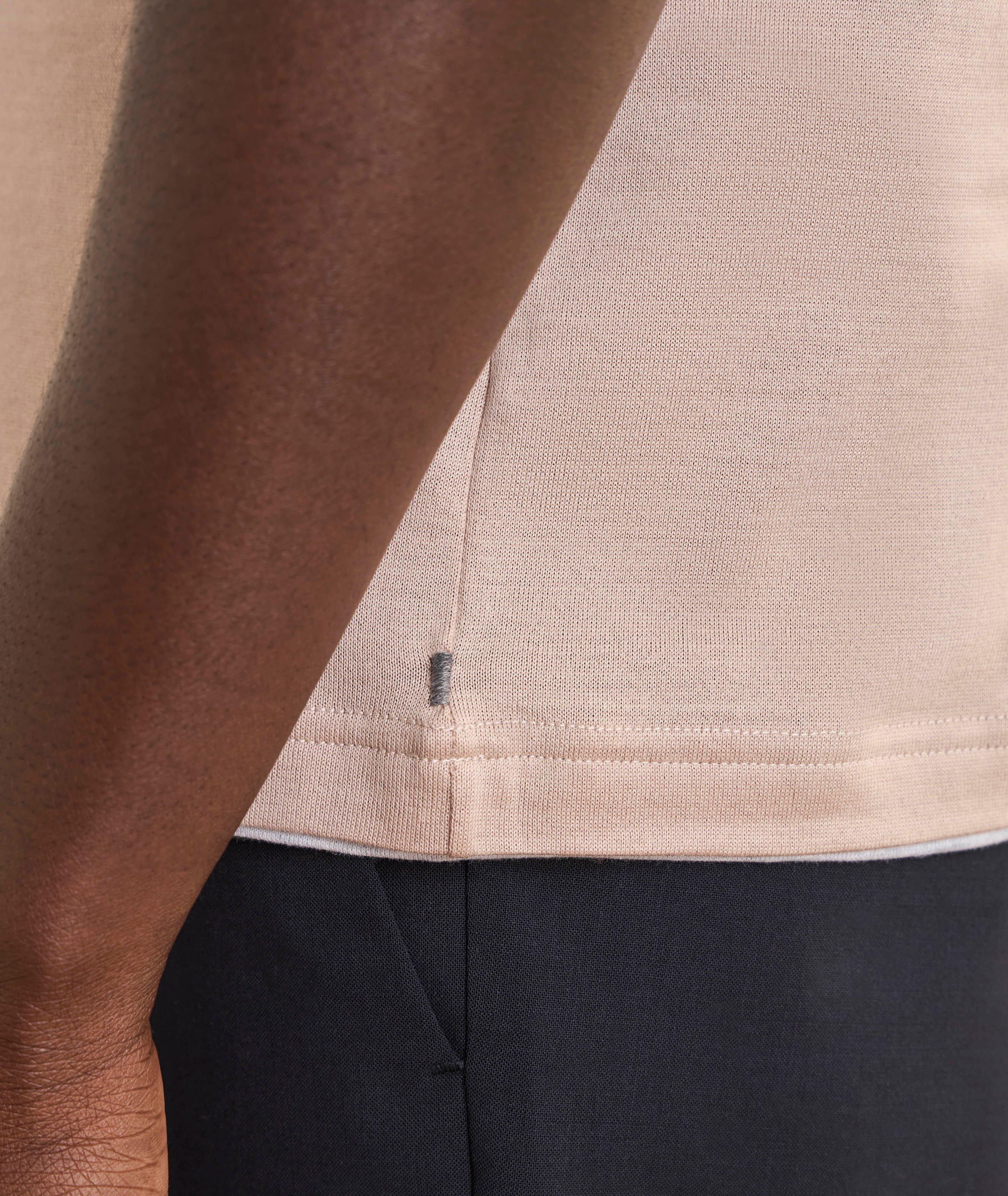 Layered Crewneck Cotton T-Shirt  image 4