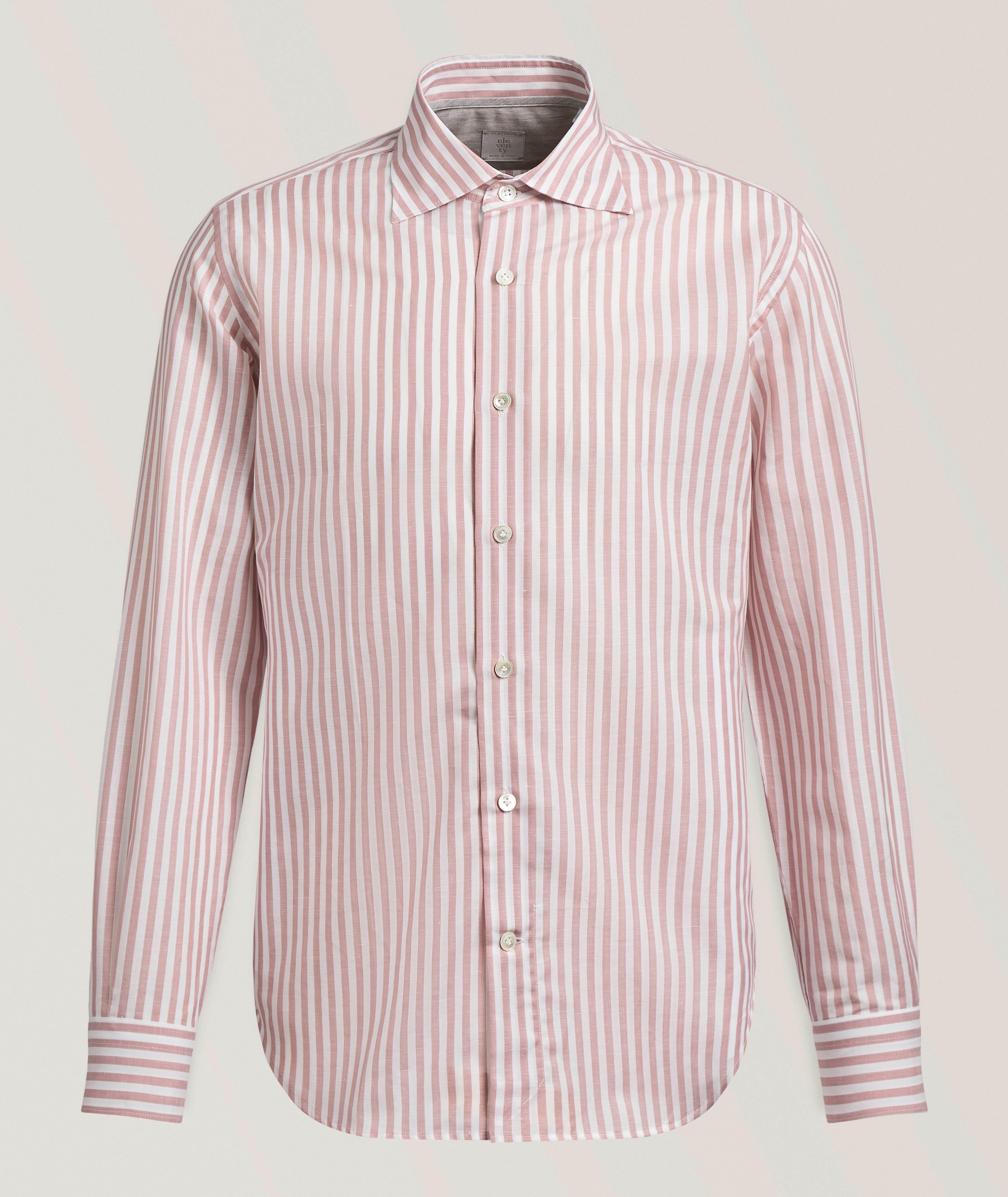 Striped Cotton-Linen Shirt image 0