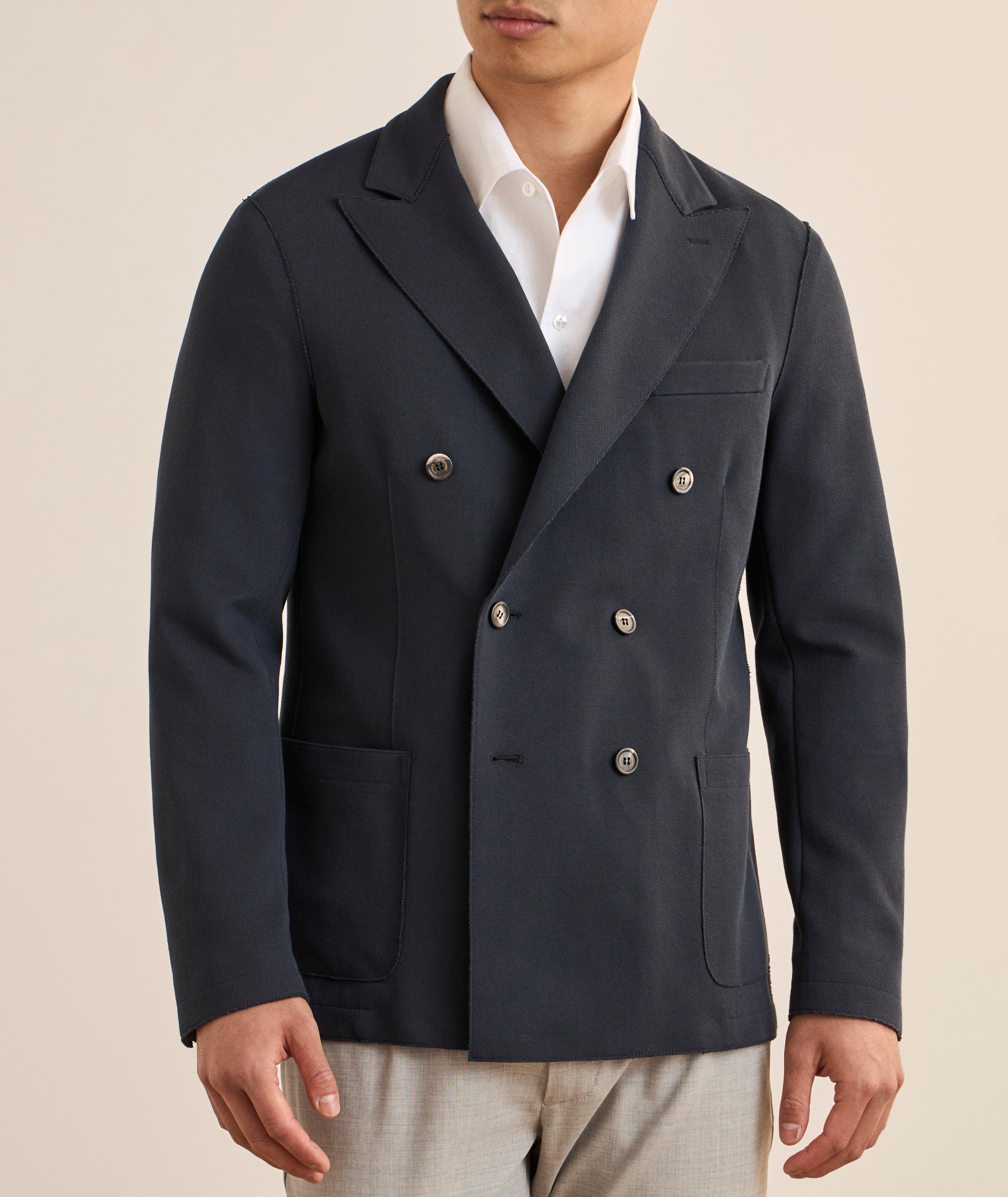 Veste sport croisée coton mélangé image 1