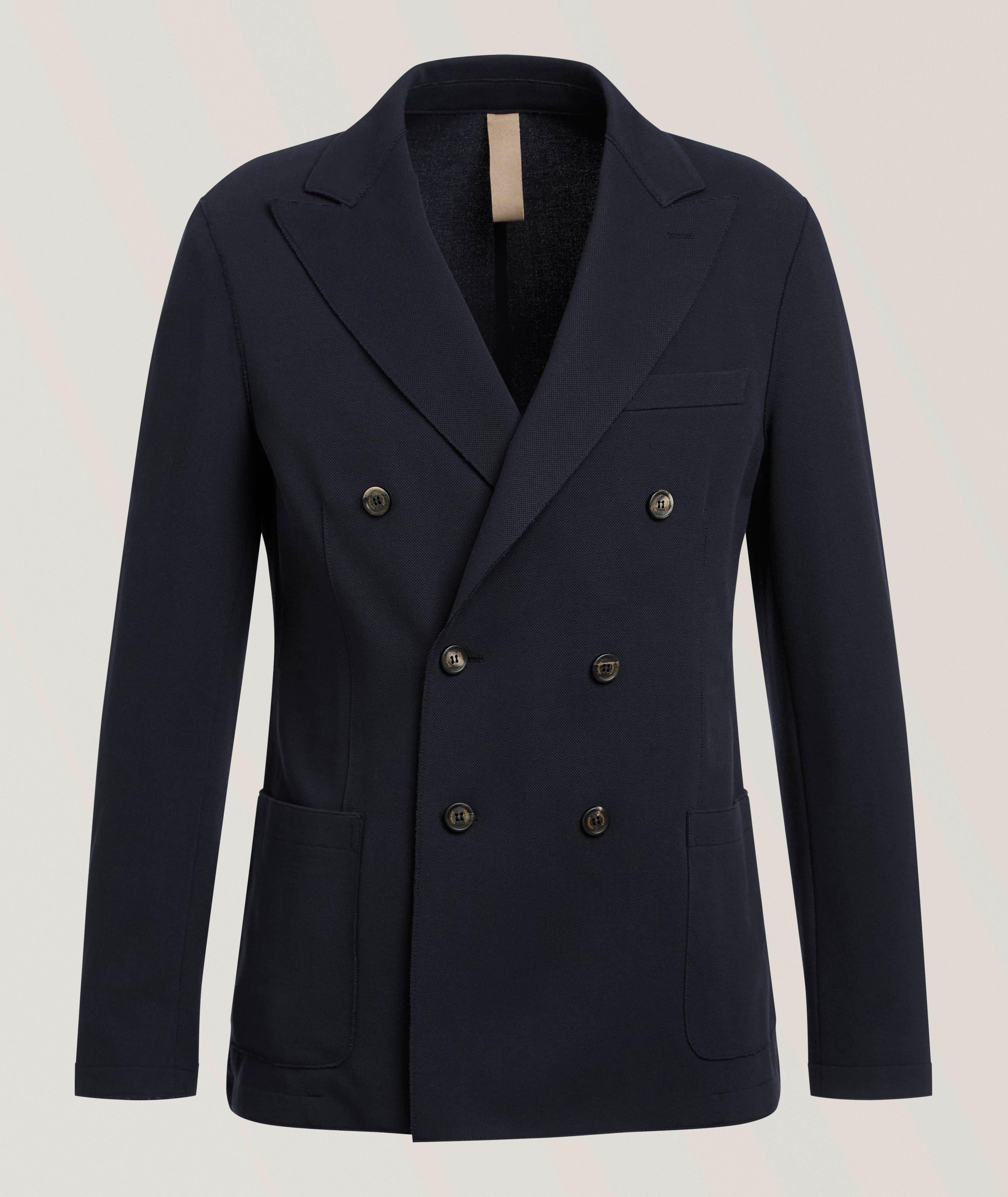 Double-Breasted Cotton-Blend Sport Jacket  image 0