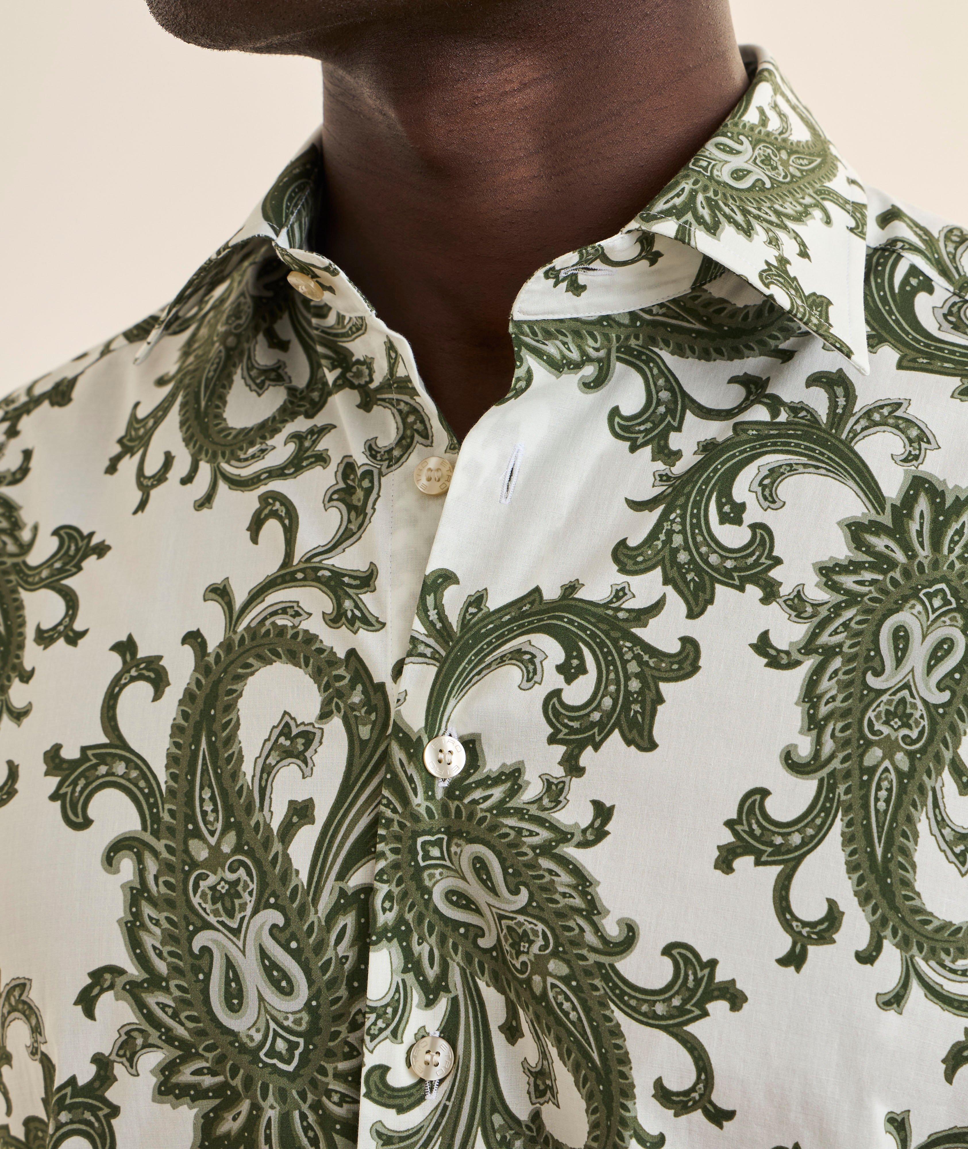 Chemise coton extensible paisley image 3