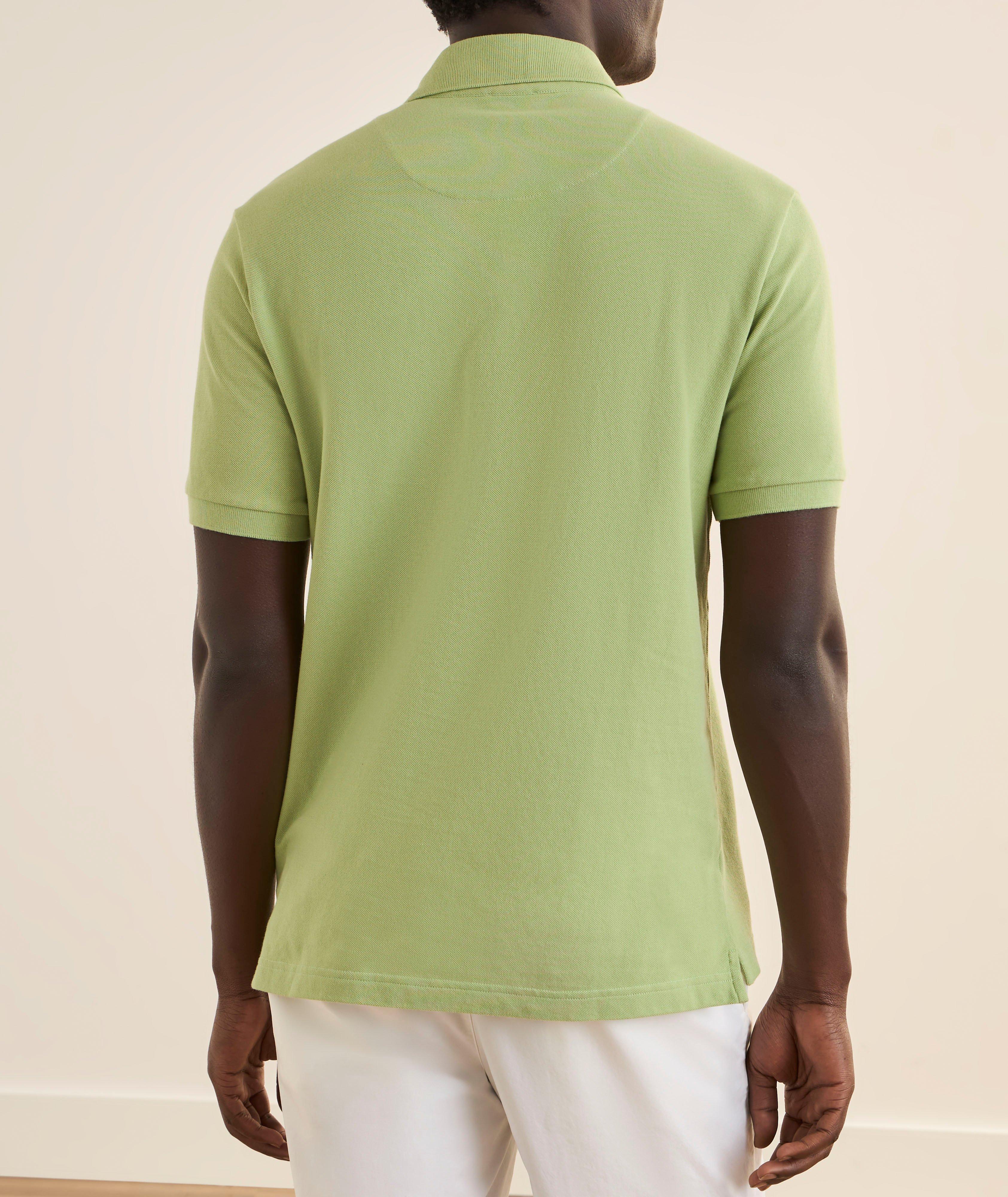 Paisley-Placket Cotton Piqué Polo  image 2