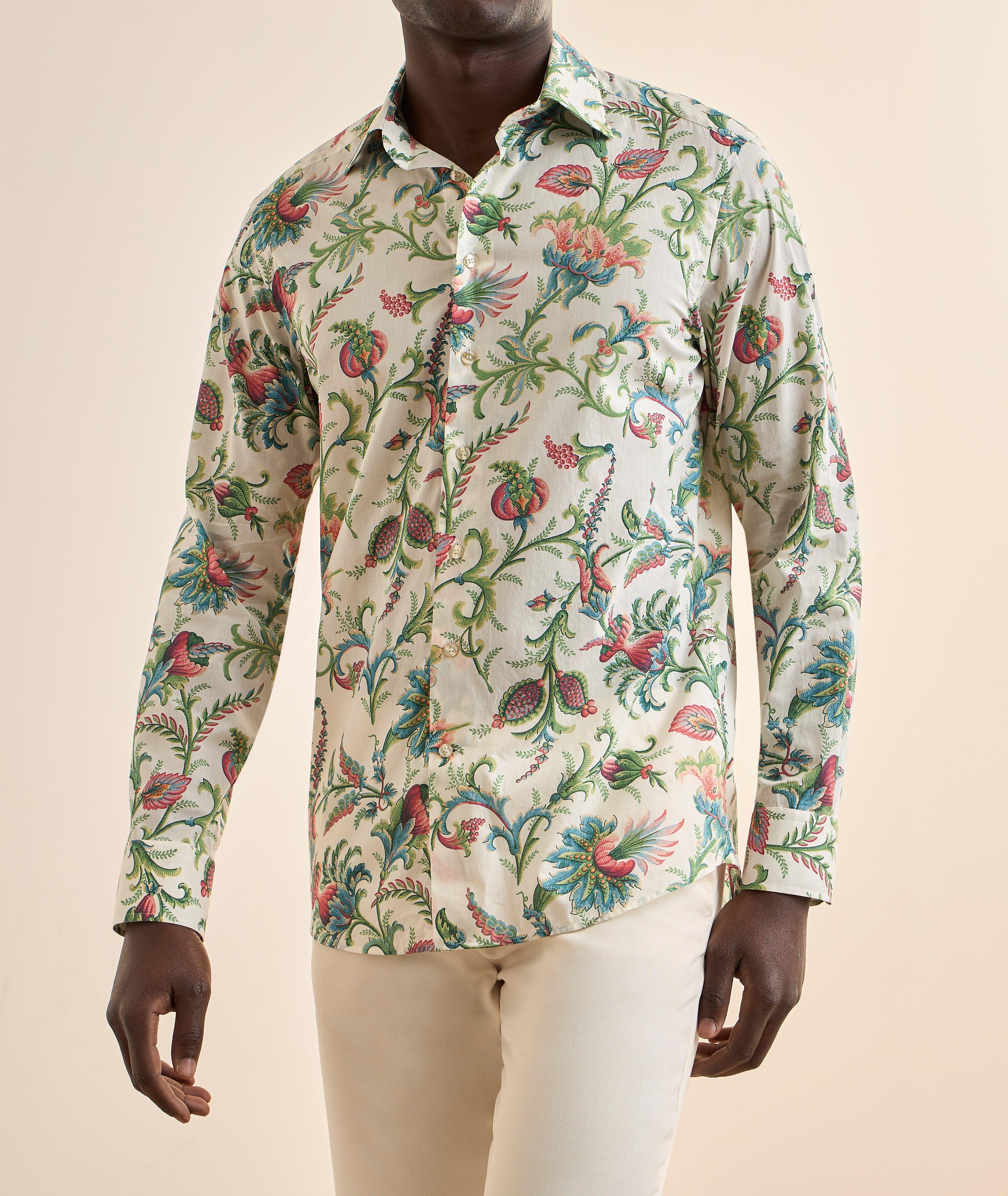Chemise coton floral image 1